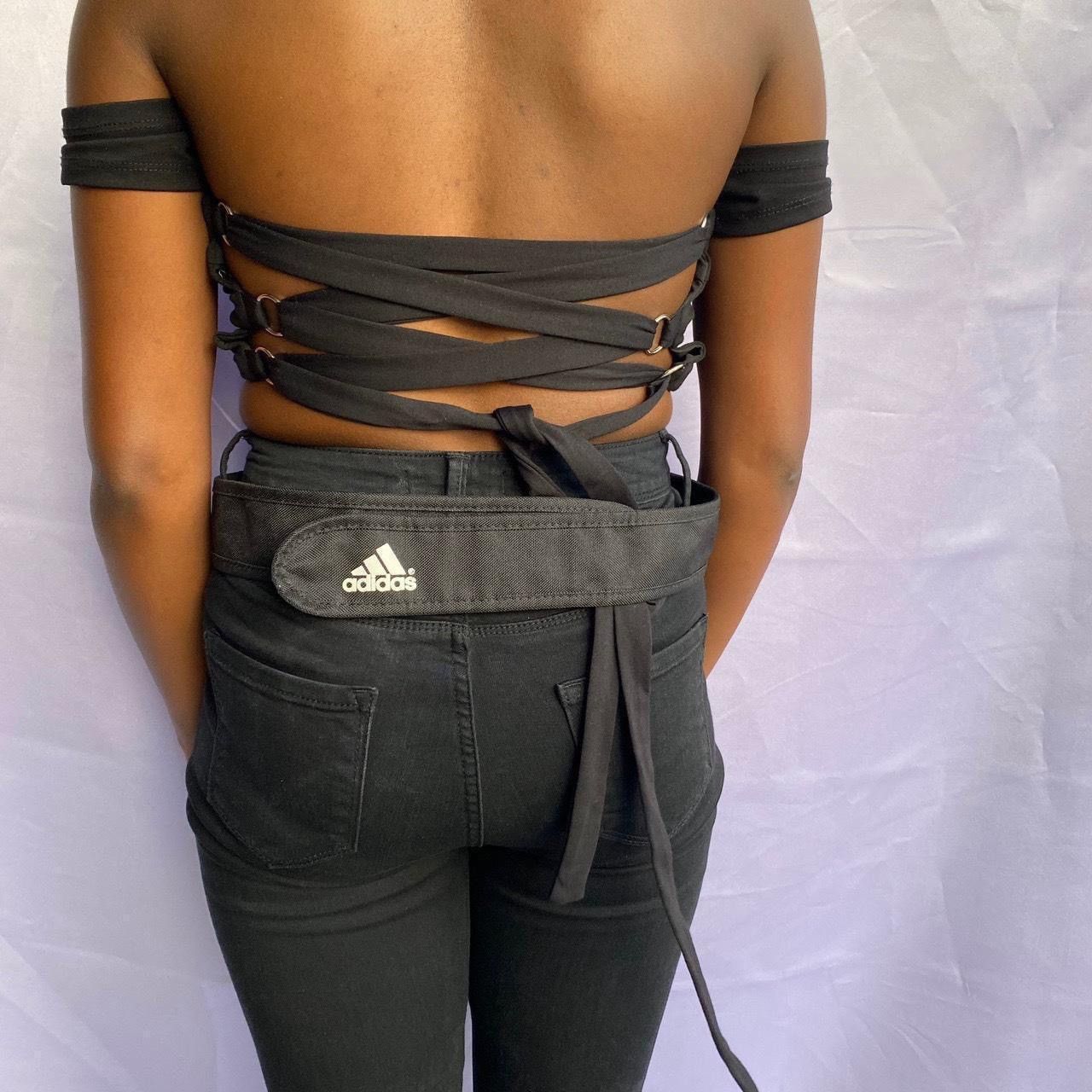 Adidas × Vintage Vintage black Adidas Fanny pack waist fanny pack logo Size ONE SIZE - 2 Thumbnail