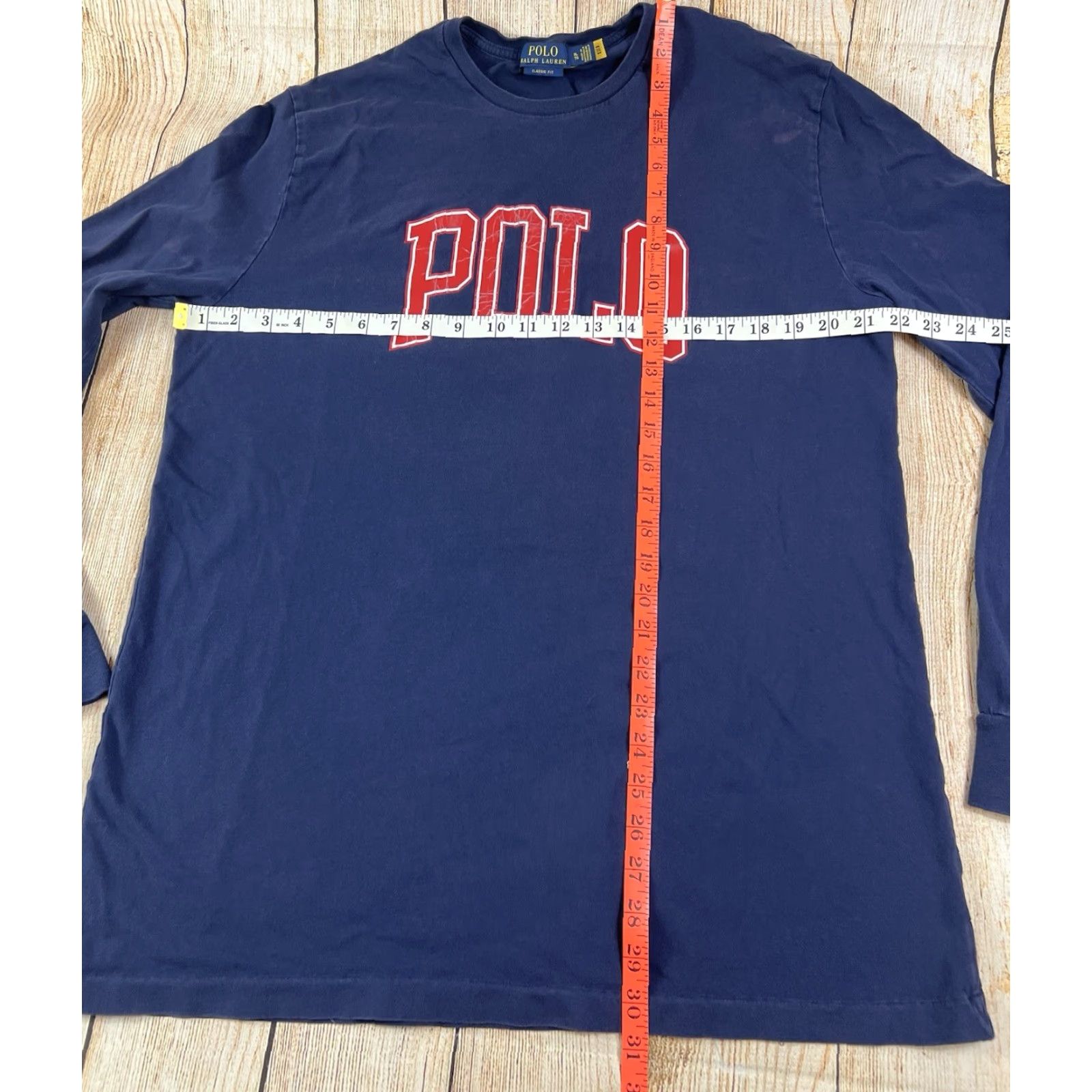 Ralph Lauren Mens Polo Ralph Lauren Classic Fit Logo Spell Out T Shirt Long Sleeve Navy XL Size US XL / EU 56 / 4 - 3 Thumbnail