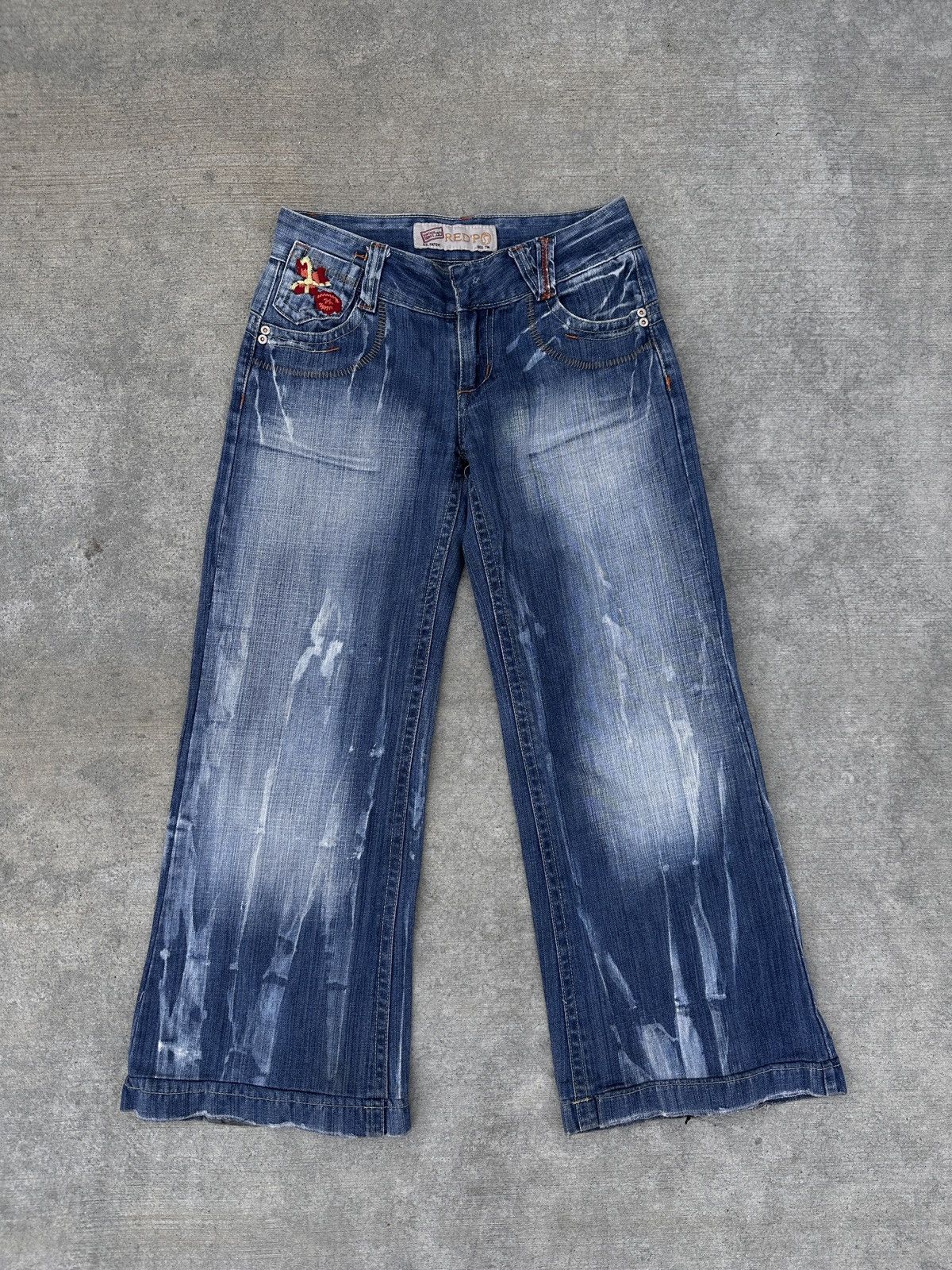 Red pepper jeans