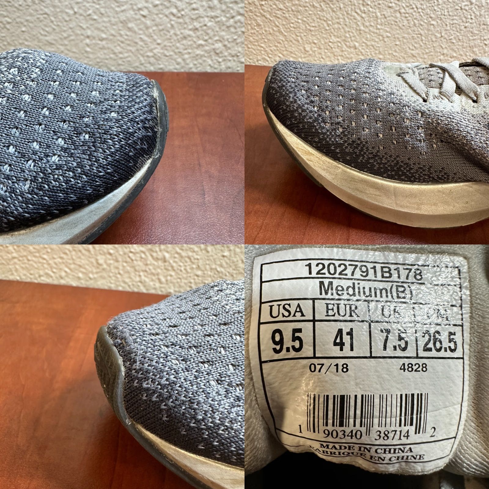 Brooks Brooks Levitate 2 Shoes Womens 9.5 Grey Lace Up Low Top Running Sneakers Size M / US 6-8 / IT 42-44 - 9 Thumbnail