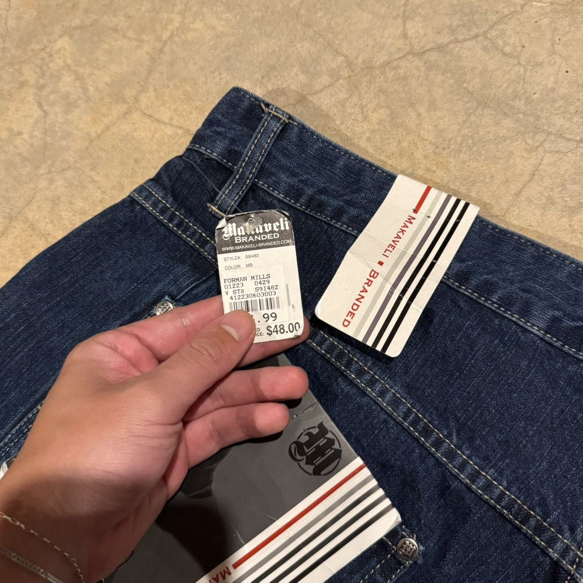 Makaveli Brand New Vtg 2000s Makaveli Tupac Baggy Jorts Y2K Skater Size US 40 / EU 56 - 14 Thumbnail