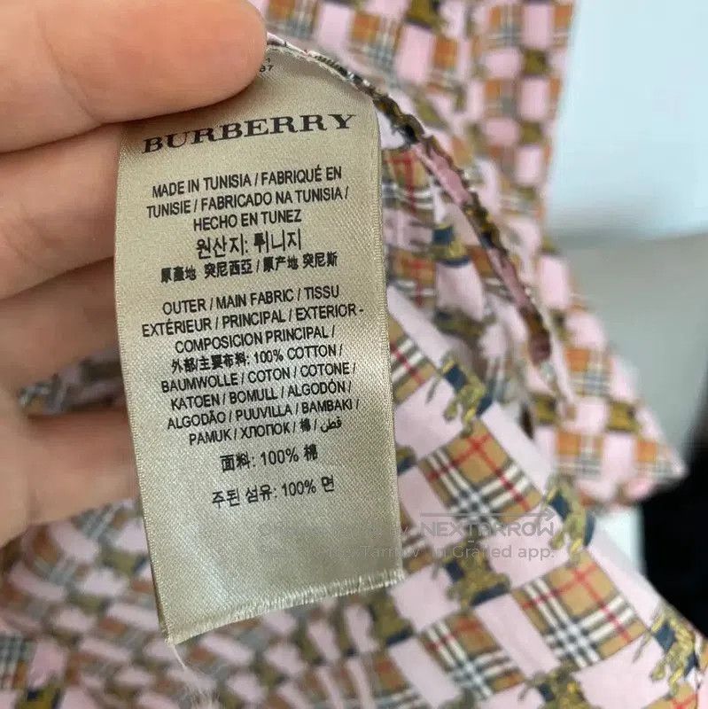 Burberry Burberry Pink Cotton Women's Shirt. Size M / US 6-8 / IT 42-44 - 4 Thumbnail