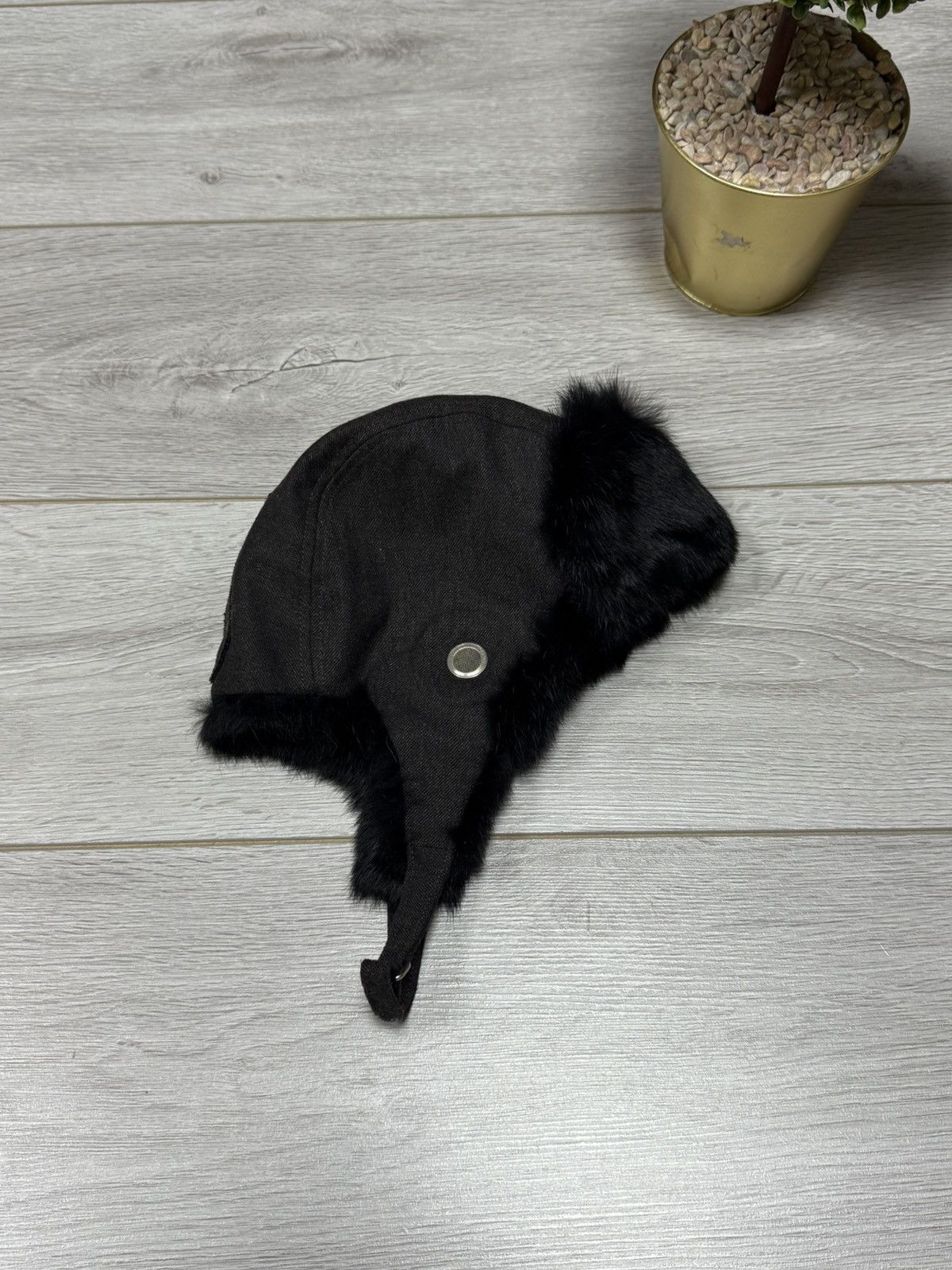 Hugo Boss Hugo Boss real rabbit fur + wool RARE ushanka hat Size ONE SIZE - 3 Thumbnail