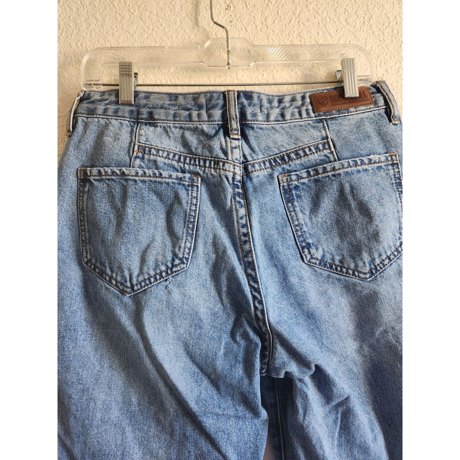 Other Rock & Roll Denim High Raised Straight Cropped Jeans W29 L27 Size 29" - 4 Thumbnail