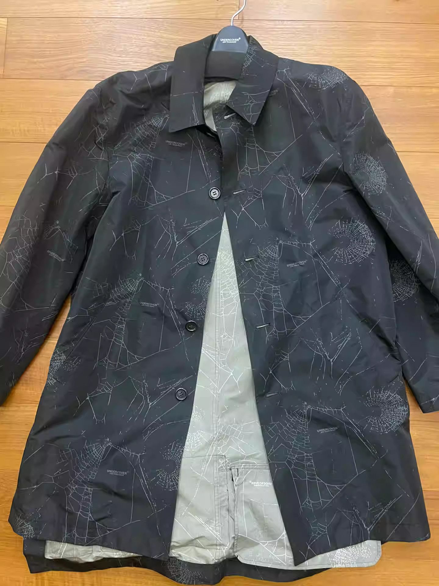 Undercover Spider Web Trench Coat