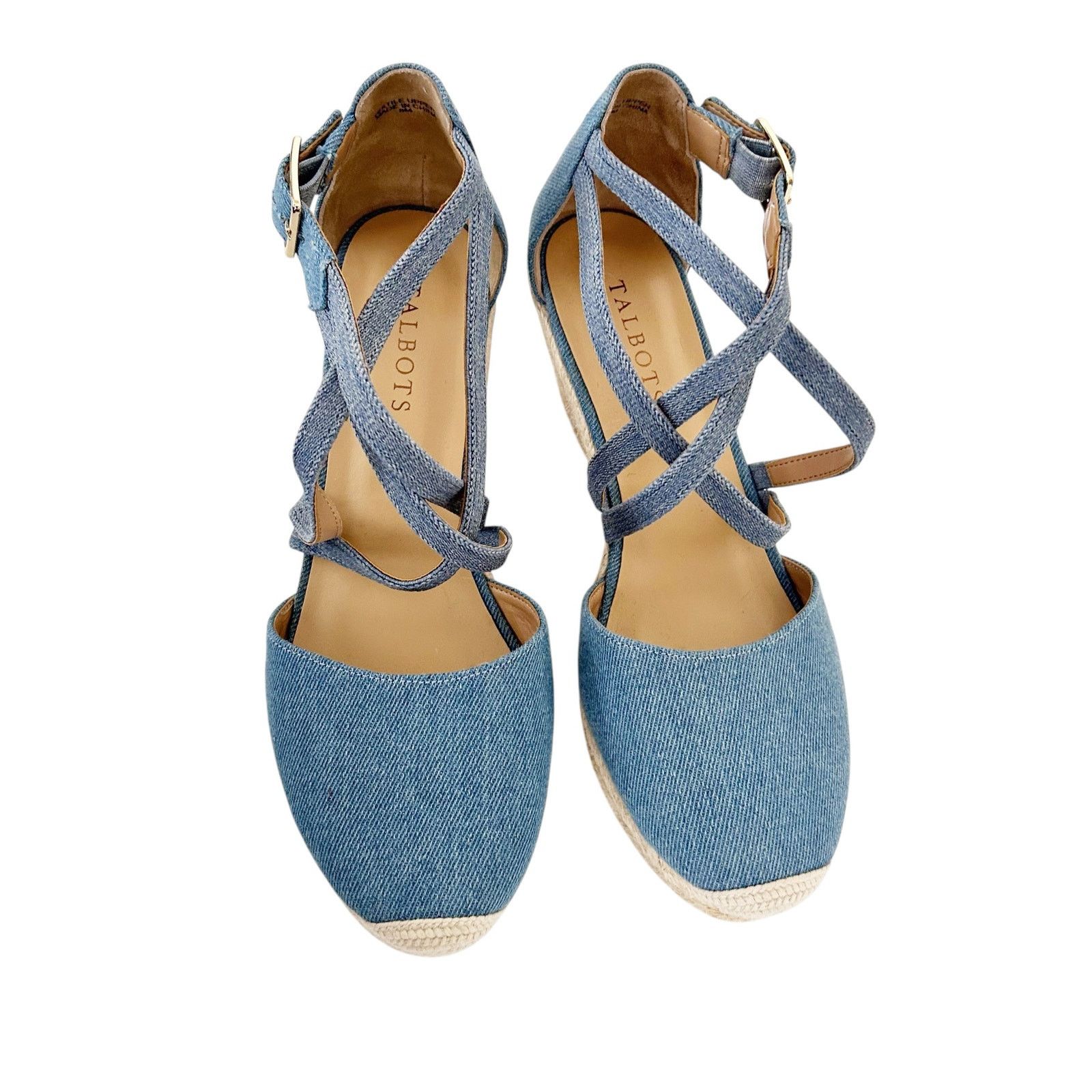 Other Talbots Denim Espadrille Wedges Sz 8 Size US 8 / IT 38 - 2 Thumbnail