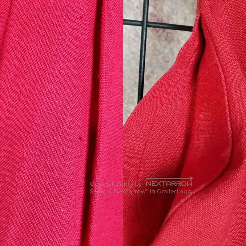 Dior Dior Red Summer Linen Casual Trousers M . Size 27" / US 4 / IT 40 - 6 Thumbnail