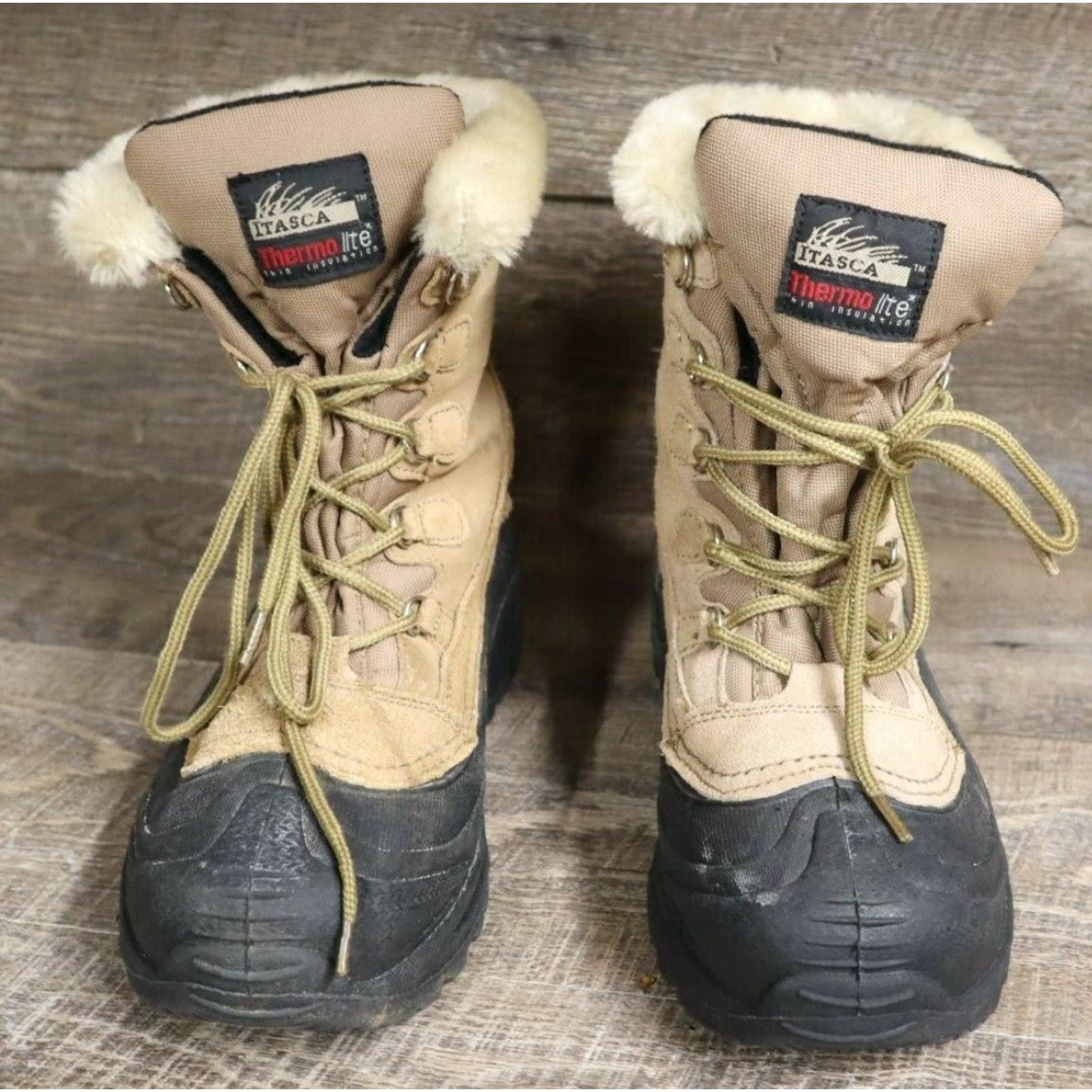 Vintage VINTAGE Itaska Leather Upper Rubber Thermo Lite The Pines Duck Boots 658323 Women's Sz 8 Size US 8 / IT 38 - 4 Thumbnail