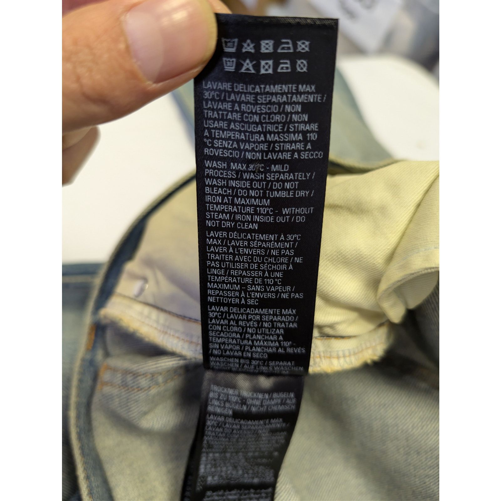 Balenciaga o1rshd1 Organic Japanese Denim Jeans in True Blue Size US 34 / EU 50 - 18 Thumbnail
