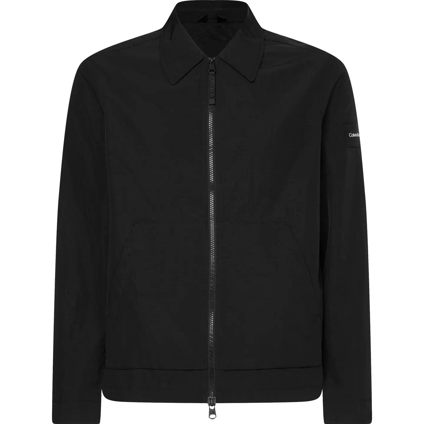 Calvin Klein o1g2r1mq0426 Lightweight Long Sleeve Overshirt in Black Size US XS / EU 42 / 0 - 1 Thumbnail