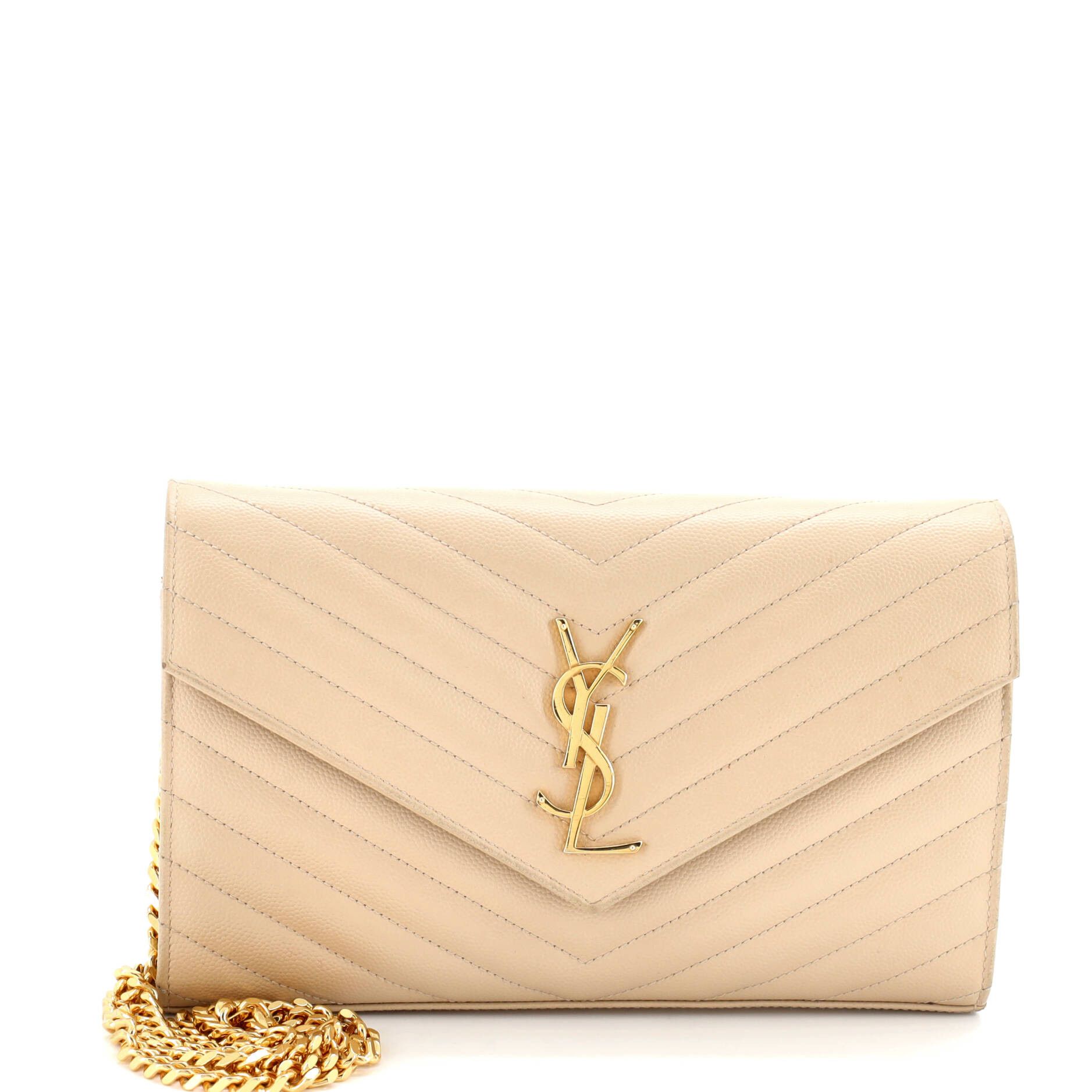 Saint Laurent Paris Classic Monogram Wallet on Chain Size ONE SIZE - 1 Thumbnail