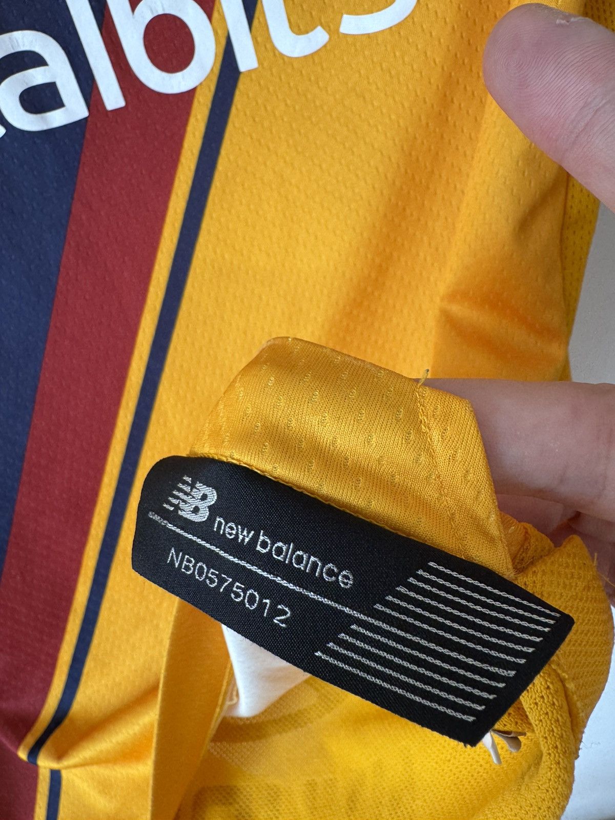 New Balance Roma 2021-2022 Third Soccer Jersey Football Shirt Kit Size US S / EU 44-46 / 1 - 17 Thumbnail