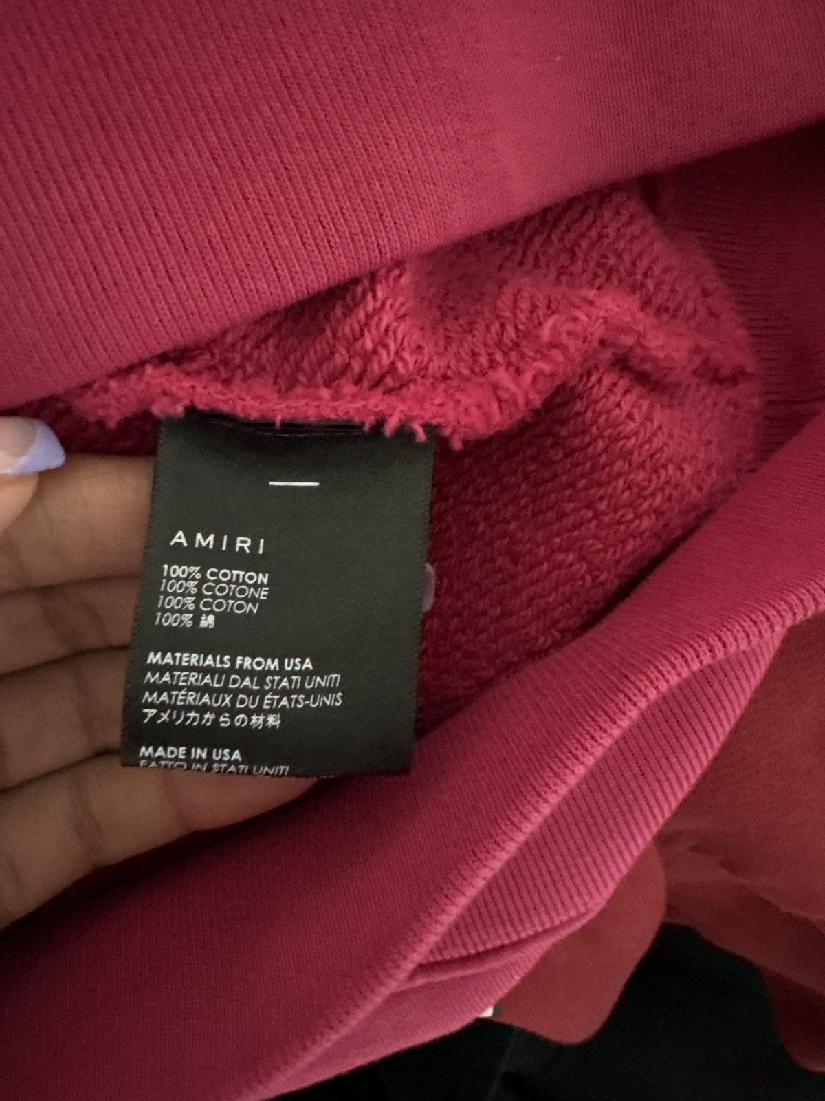 Amiri Amiri Hoodie in PINK Size US M / EU 48-50 / 2 - 5 Thumbnail