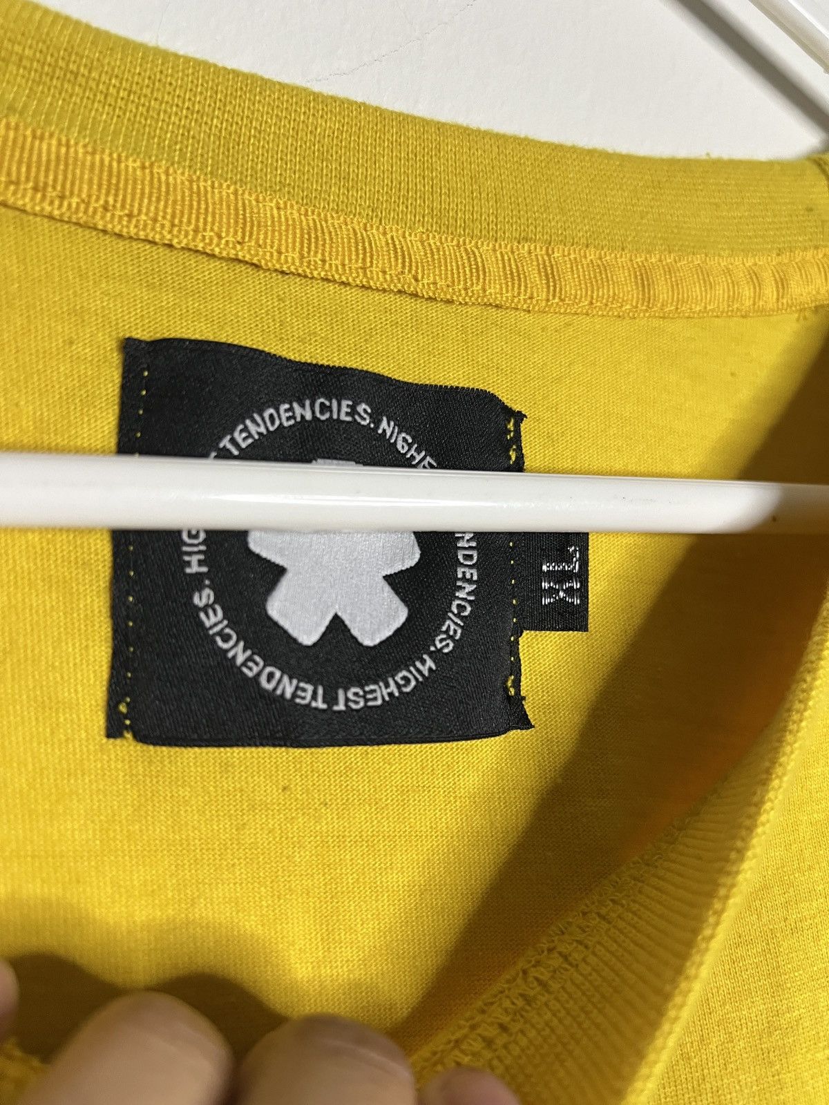 Highest Tendencies Highest tendencies summer yellow Arabic logo shirt Size XL Size US XL / EU 56 / 4 - 3 Thumbnail