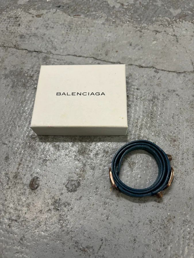 Balenciaga Balenciaga City Blue Studded Armband Bracelet Size ONE SIZE - 2 Thumbnail