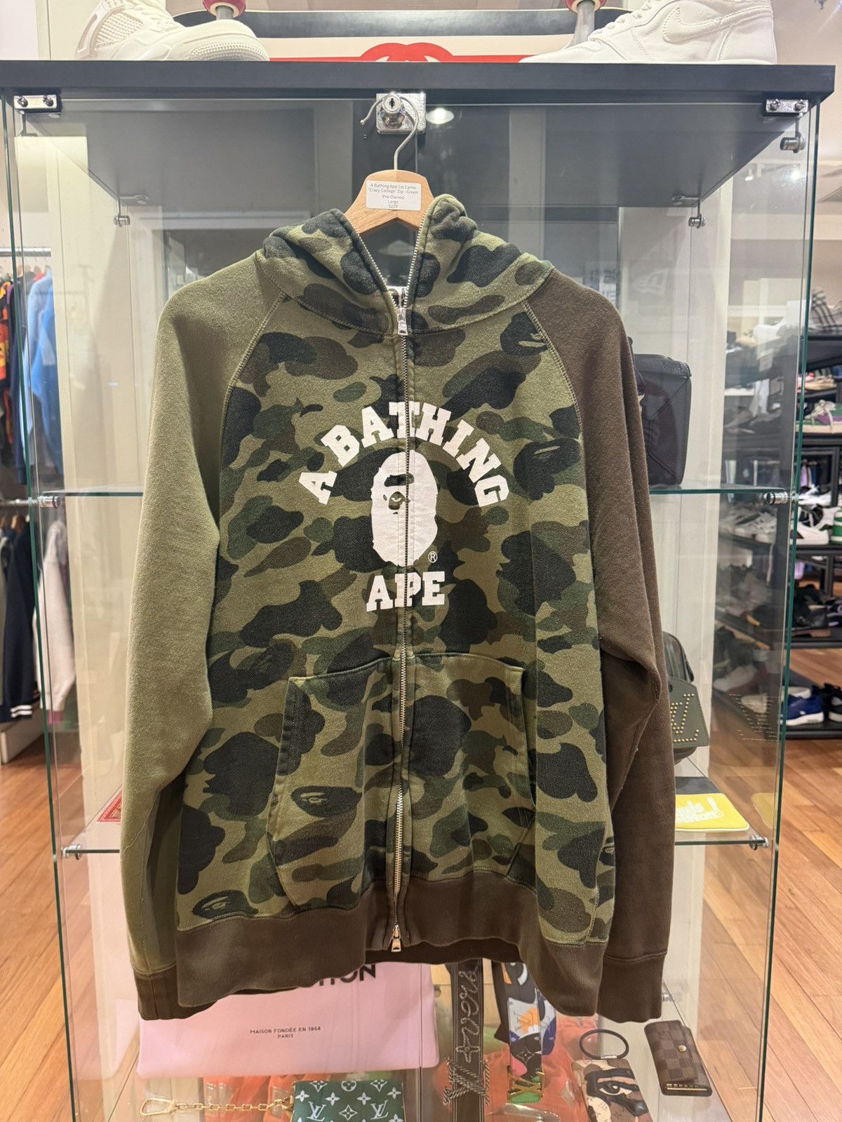 Bape Bape 1st Camo ‘Crazy College’ Full Zip Hoodie Size US L / EU 52-54 / 3 - 1 Thumbnail