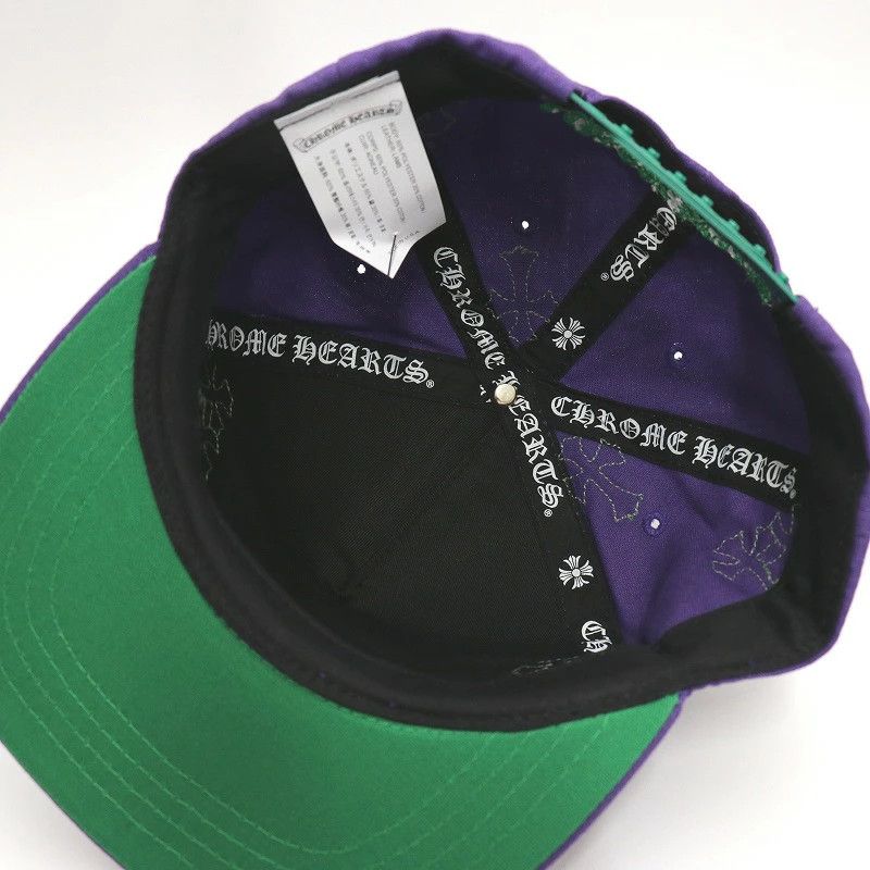 Chrome Hearts CHROME HEARTS Mini Cemetery Cross Patch Hat Purple / Green Size ONE SIZE - 6 Thumbnail