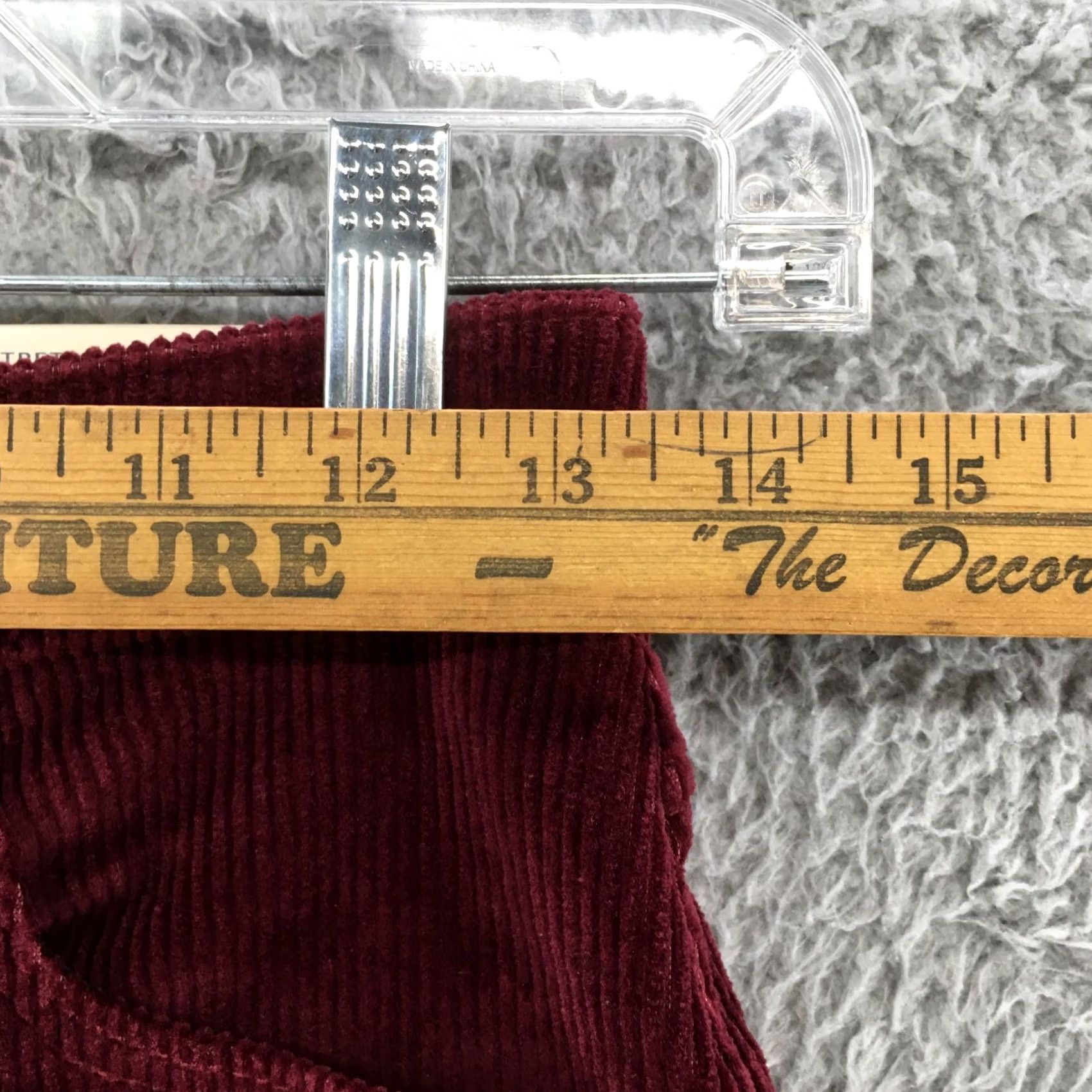 Vintage Universal Thread Bootcut Corduroy Pants Womens 2R Burgundy NEW Size 26" / US 2 / IT 38 - 5 Thumbnail