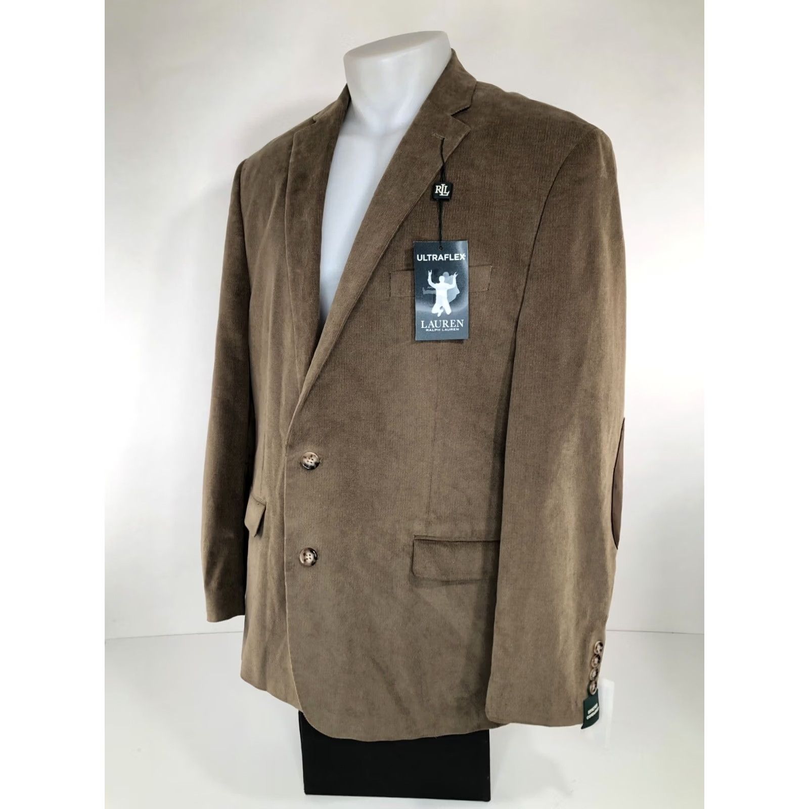 Ralph Lauren RALPH LAUREN Brown Corduroy ELBOW PATCH Blazer Mens 46R Size 46R - 2 Thumbnail