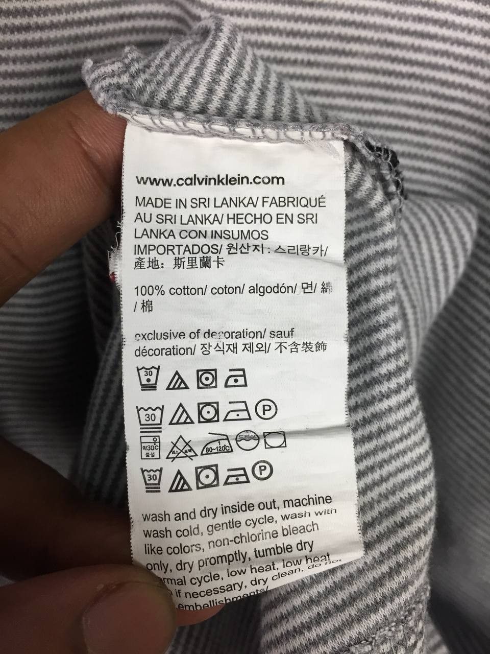 Calvin Klein Calvin Klein CK Liquid Touch Casual Striped Polo Shirt Size US XL / EU 56 / 4 - 11 Thumbnail