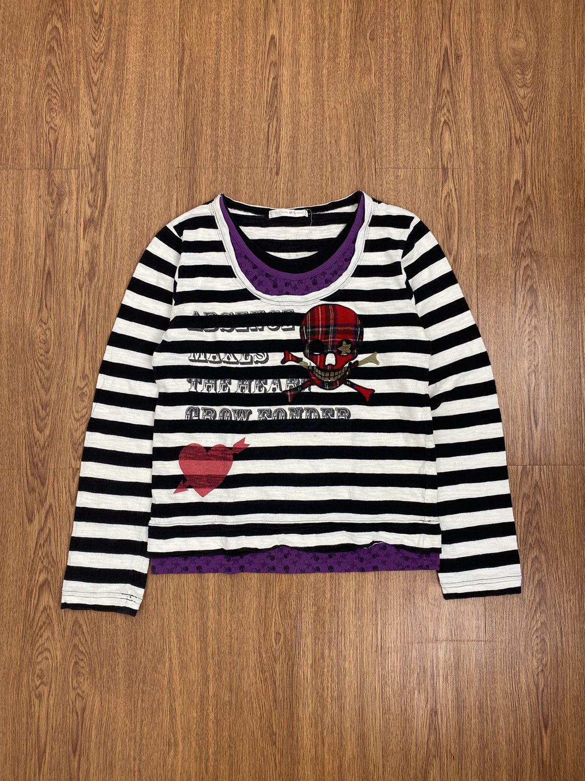 Japanese Brand Sucure promme striped punk long sleeve Size US M / EU 48-50 / 2 - 1 Thumbnail