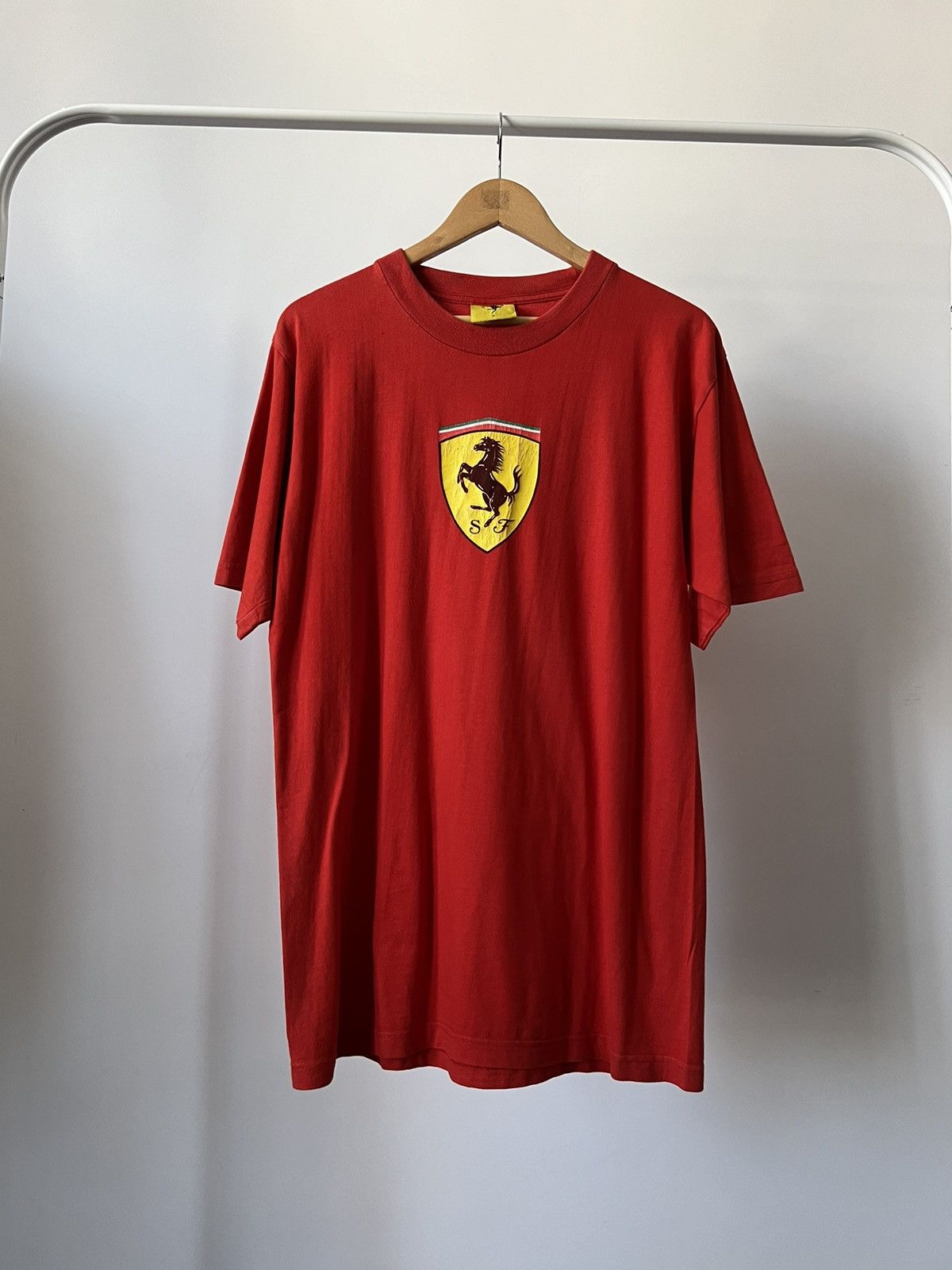 Ferrari Y2K Ferrari Shell Formula 1 Racing Red T-shirt Tee Size US M / EU 48-50 / 2 - 1 Thumbnail