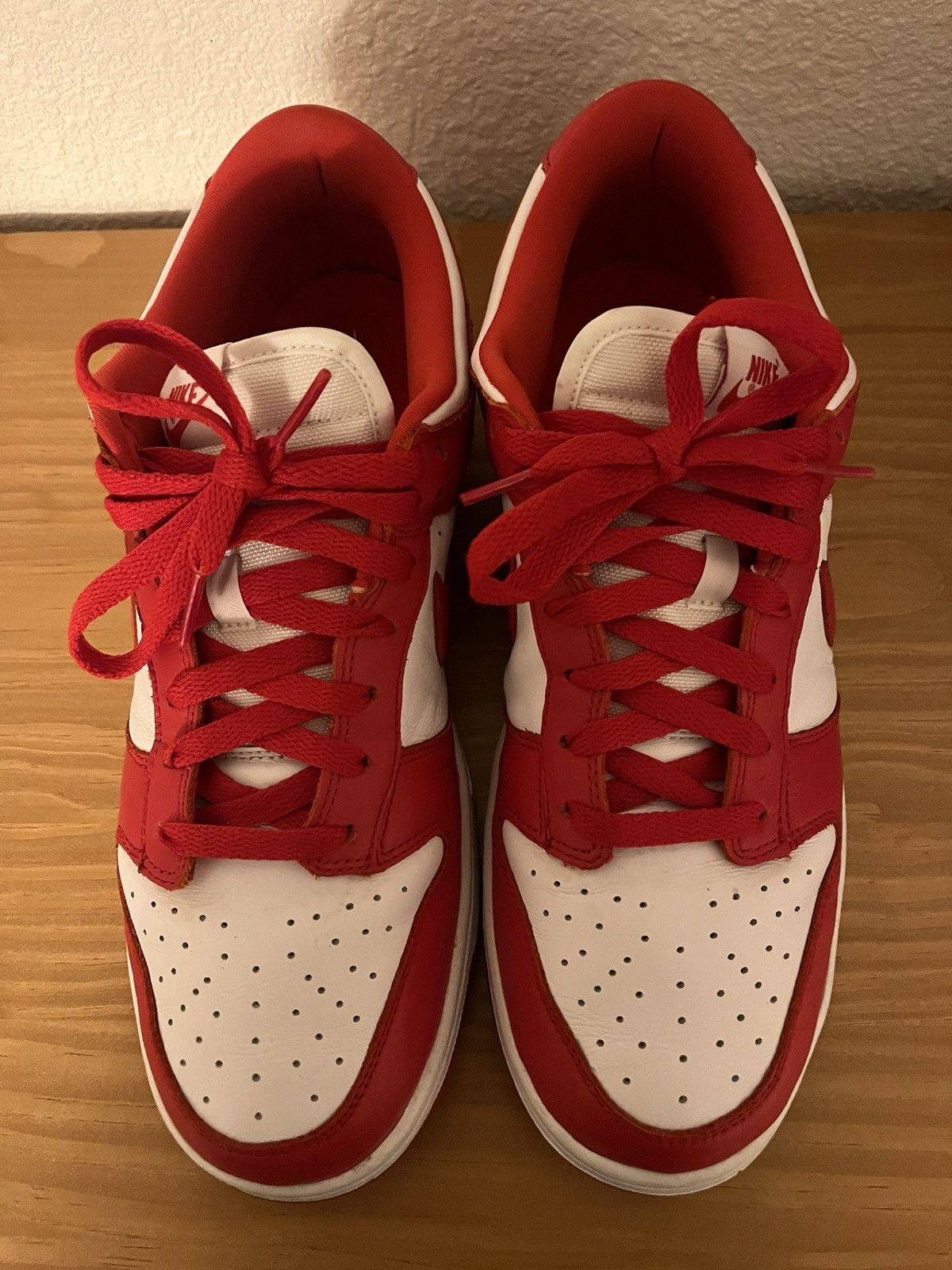 Nike Nike Dunk Low St. John’s Red White Size 10.5 Size US 10.5 / EU 43-44 - 3 Thumbnail
