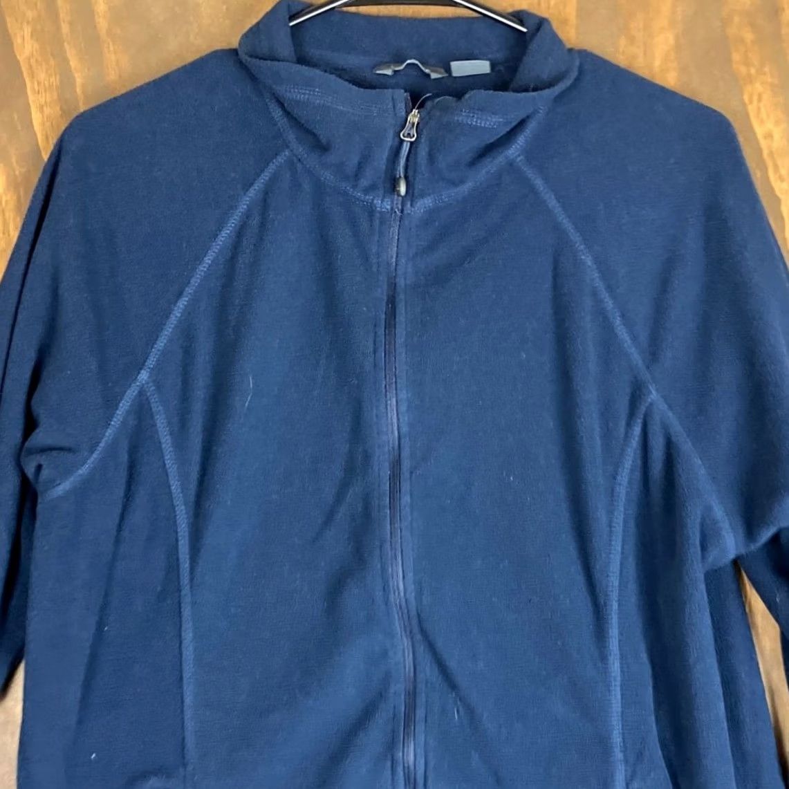 Eddie Bauer Eddie Bauer Mens Sweater Blue Thin Full Zip Pullover Long Sleeve Pockets XLarge Knit V-Neck Regular Fit Size US XL / EU 56 / 4 - 2 Thumbnail