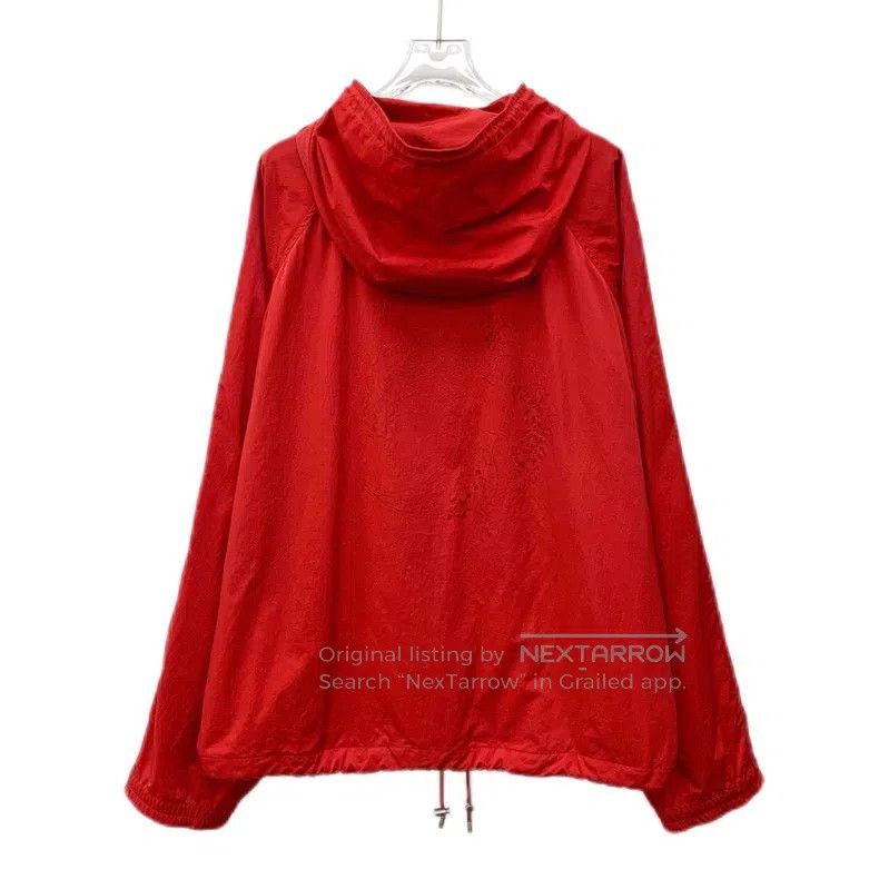 Louis Vuitton Louis Vuitton Red Hooded Drawstring Long Sleeve Jacket Size US XXL / EU 58 / 5 - 2 Thumbnail