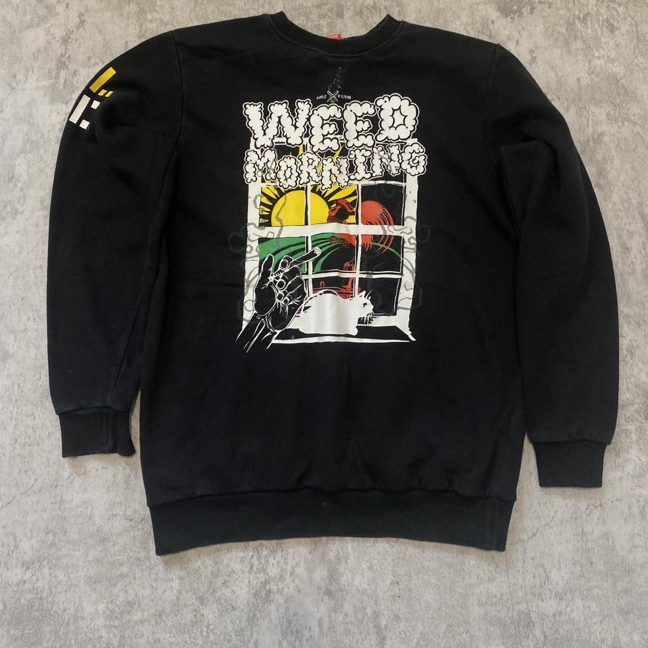 Other Black Elpolako Weed Morning Sweatshirt joint ganja Size US M / EU 48-50 / 2 - 1 Thumbnail
