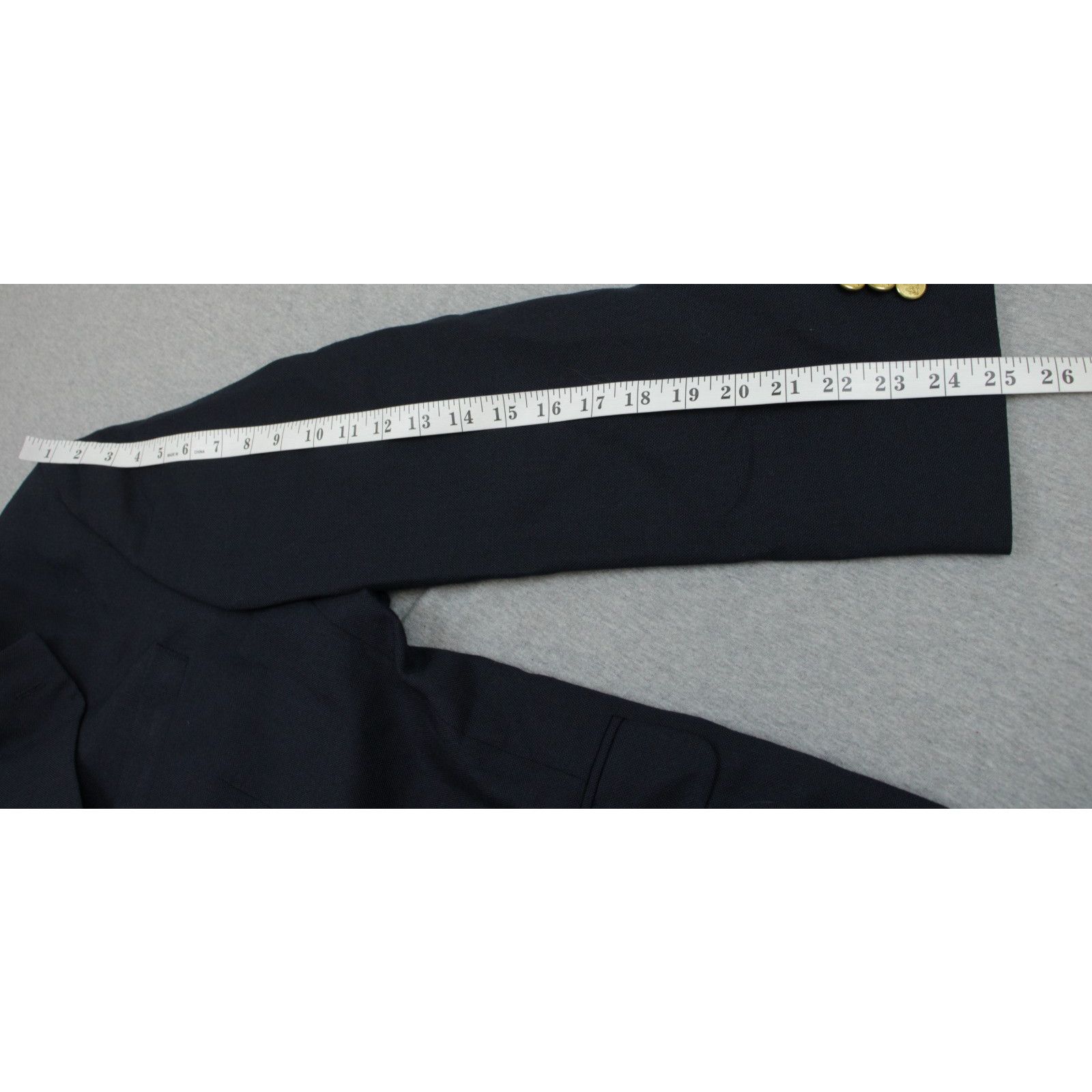 Stafford Stafford Blazer Men Size 46R Navy Blue Wool Blend Size 46R - 6 Thumbnail
