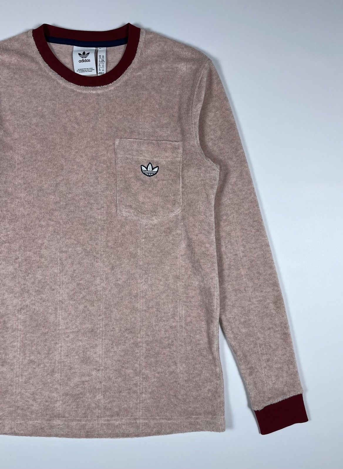 Adidas Adidas Originals Samstag Long Sleeve Terry Pink Size US S / EU 44-46 / 1 - 3 Thumbnail