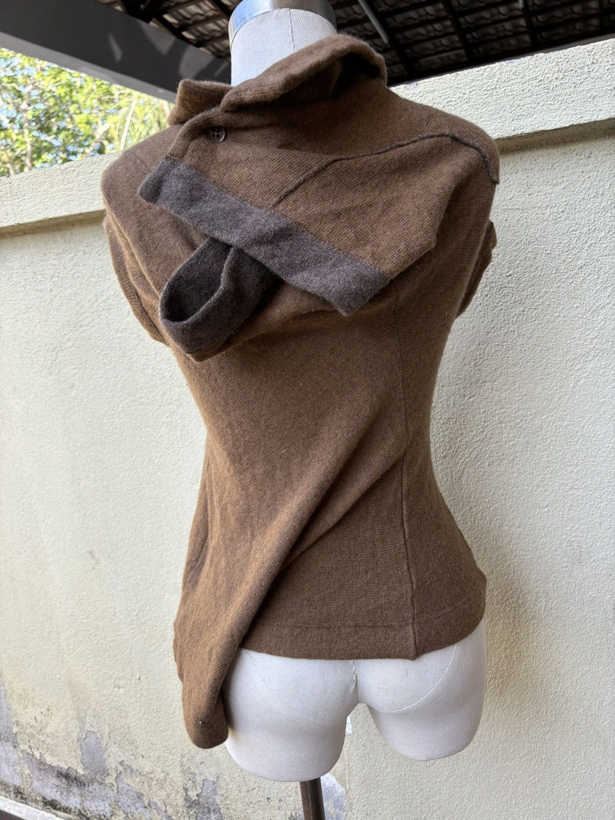 Yohji Yamamoto Reconstructed wool blouse Size M / US 6-8 / IT 42-44 - 4 Thumbnail