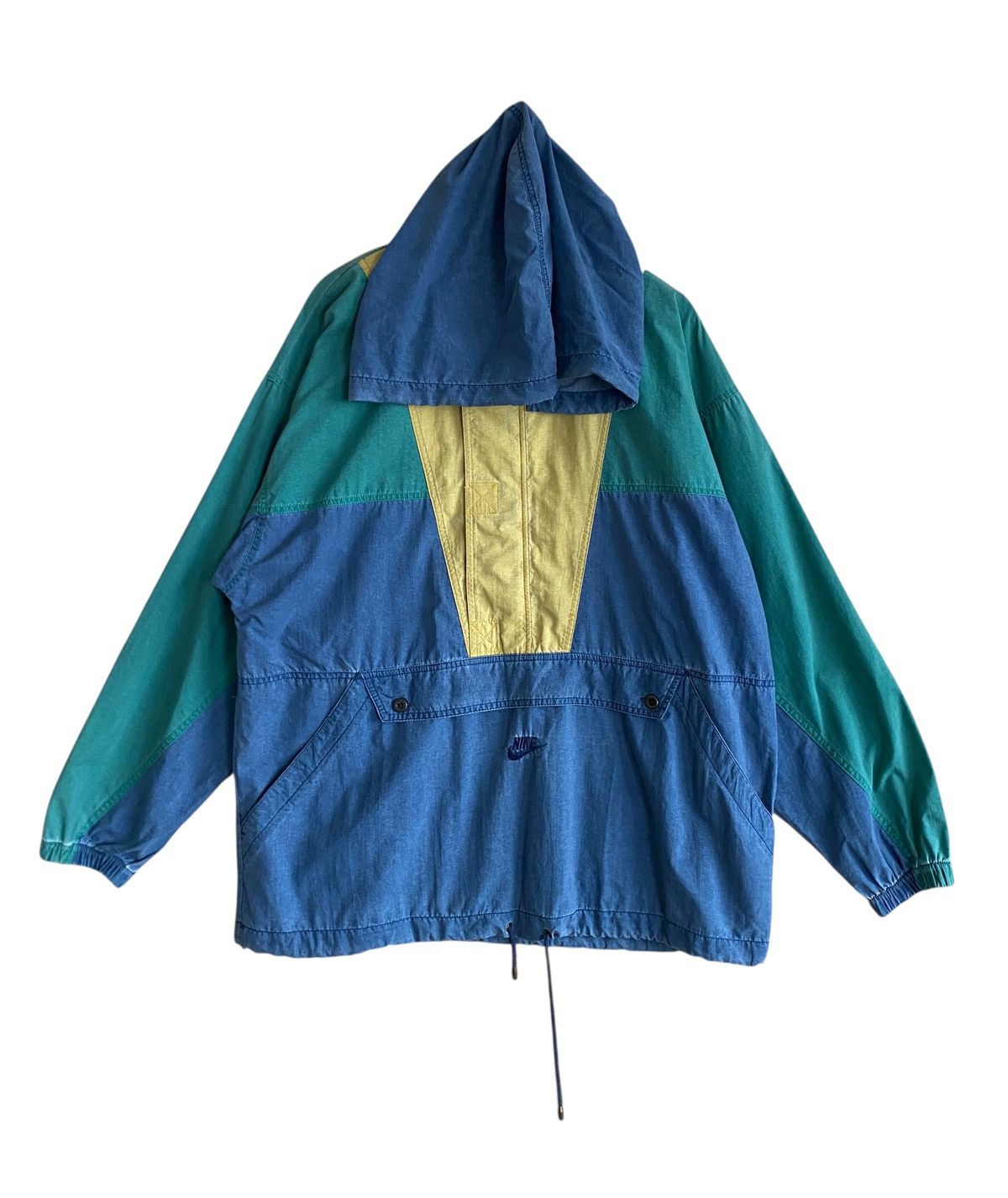 Nike Very Rare Vintage Nike Anorak Half Zipper Baggy Hoodie 2000s Size US M / EU 48-50 / 2 - 1 Thumbnail