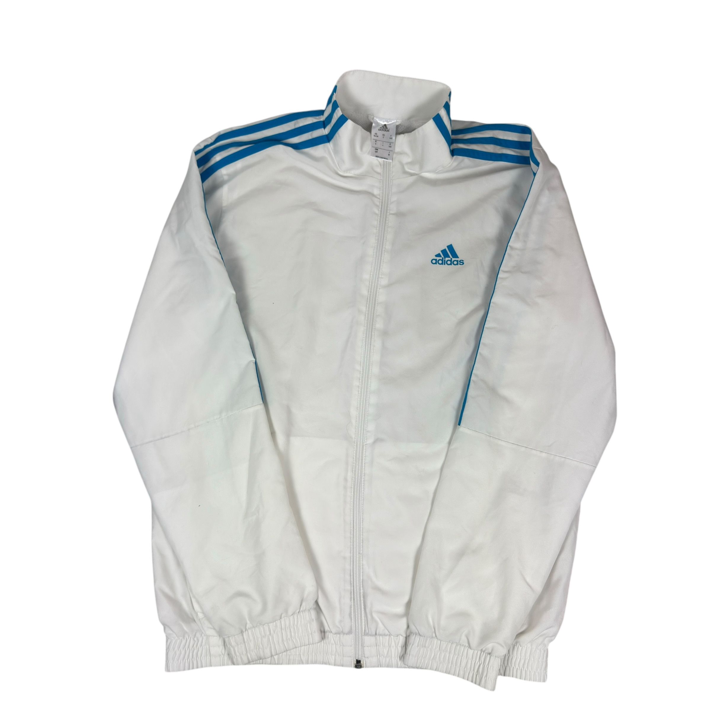 Adidas × Vintage Adidas Women's Blue 3-Stripes Full Zip Tracksuit Small Size S / US 4 / IT 40 - 4 Thumbnail