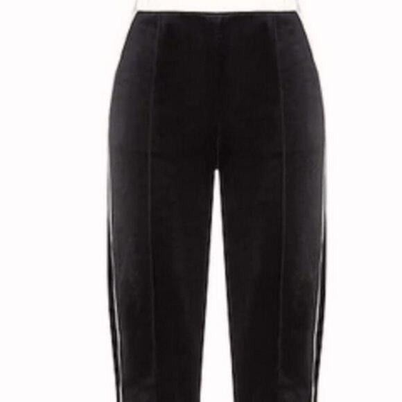 Emporio Armani Emporio Armani Velour Casual Pants Black size 10 Size 32" / US 10 / IT 46 - 2 Thumbnail