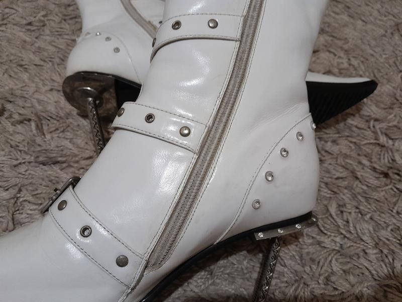Other White Designer pointed-toe boots US sz 6 midcalf boots Size US 6 / IT 36 - 4 Thumbnail