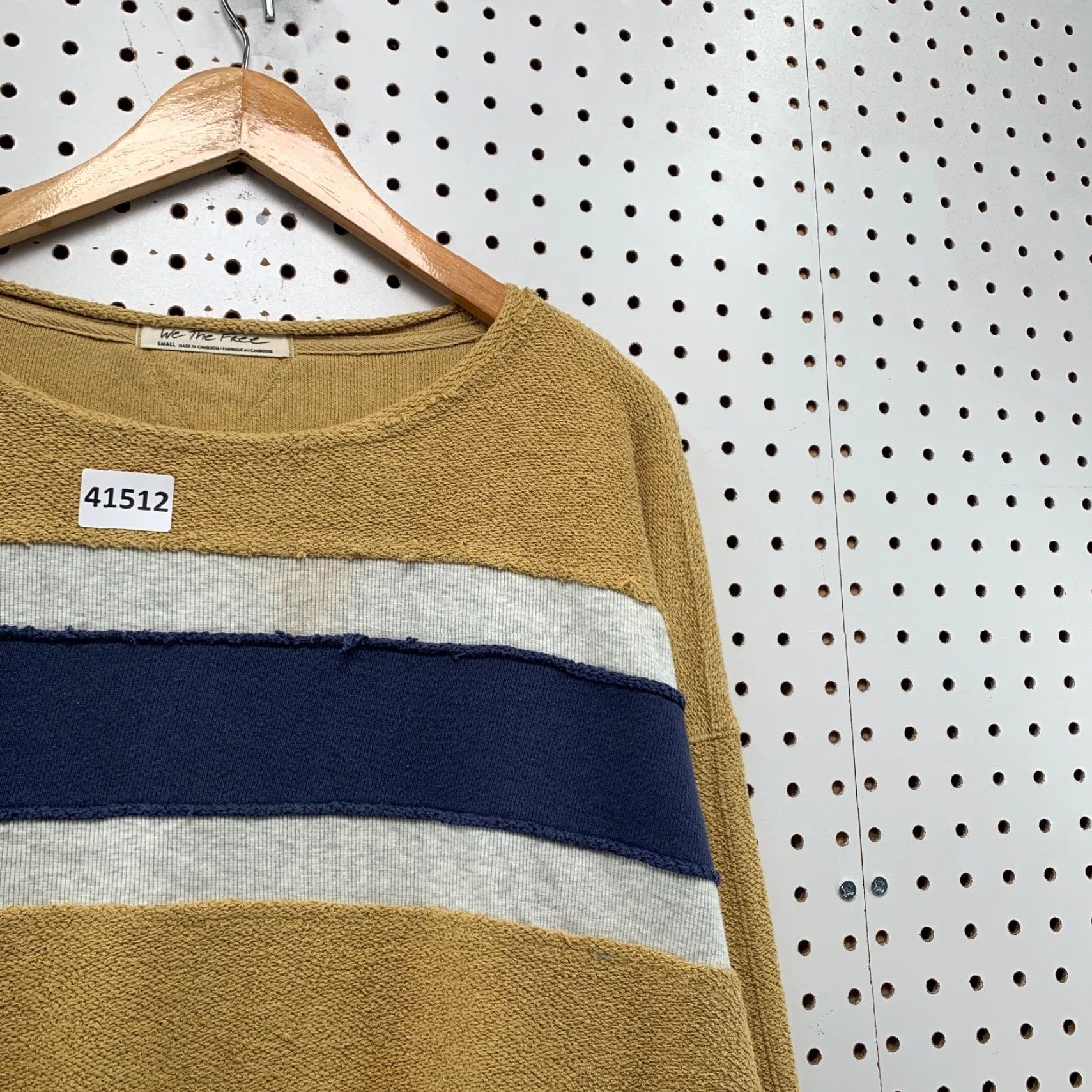 Free People We The Free People Palo Alto Women Sweatshirt S Brown Distressed Cropped 22x18.5 Size S / US 4 / IT 40 - 7 Thumbnail
