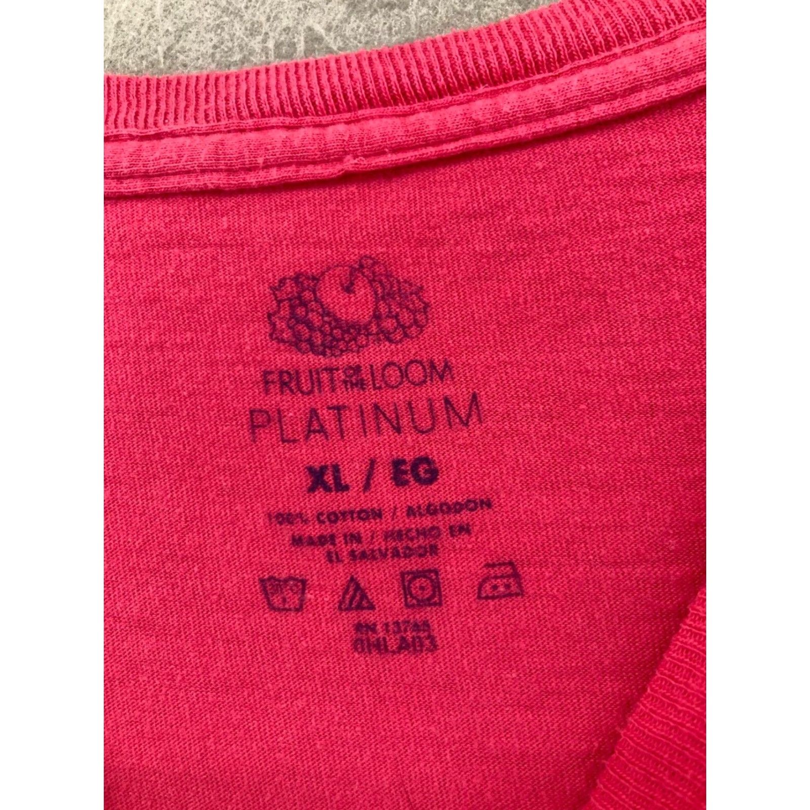 Fruit Of The Loom VINTAGE Fruit of the Loom Women's T-Shirt XL Pink Cars Casual Cotton Fall Spring Summer Size XL / US 12-14 / IT 48-50 - 7 Thumbnail
