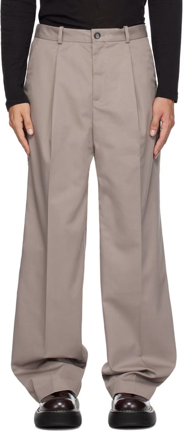Han Kjobenhavn BNWT Oversized Gray Pleated Trousers Size US 38 / EU 54 - 1 Thumbnail
