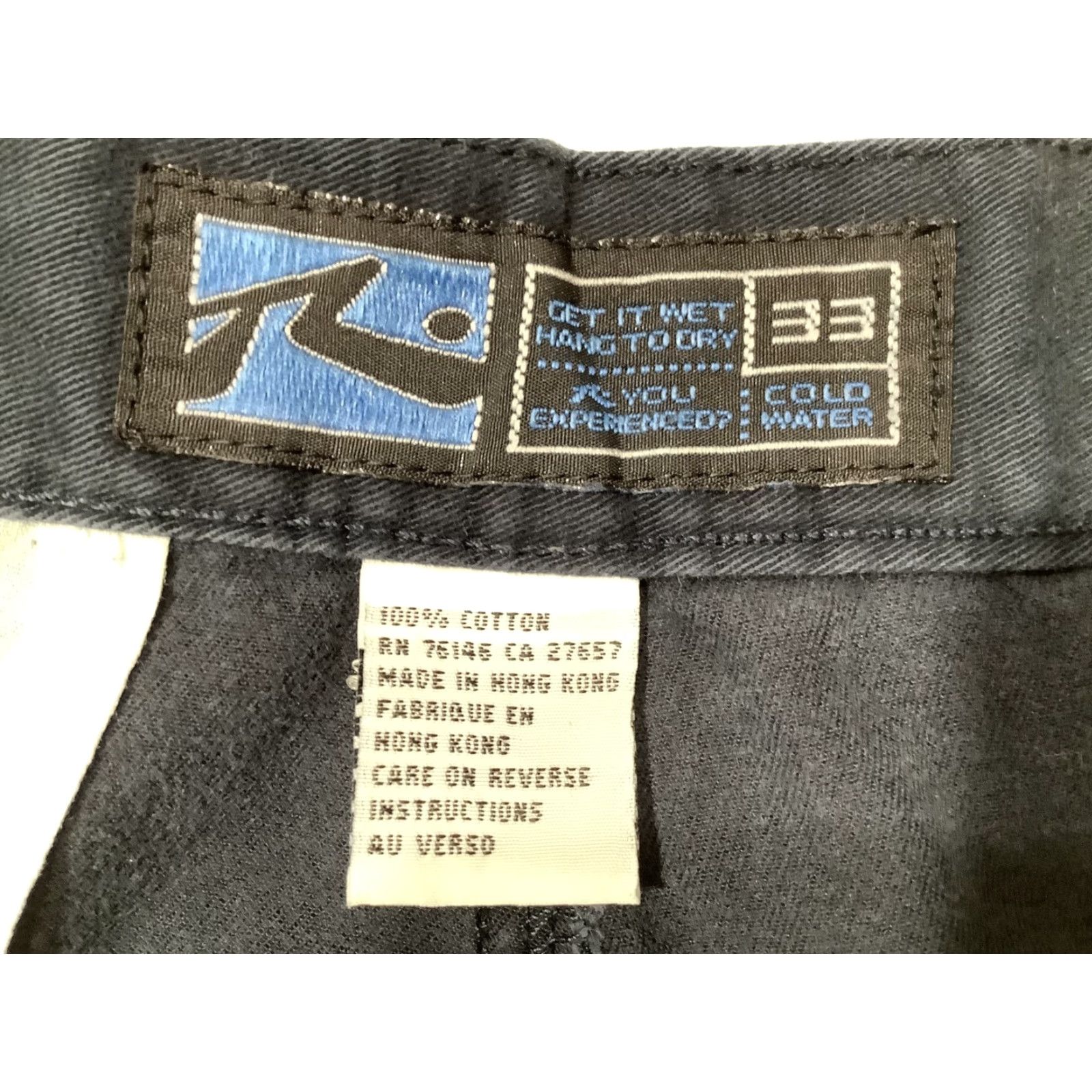 Rusty VINTAGE Rusty Cargo Shorts Mens 33 Navy Blue Cotton Canvas Pockets 9in Inseam Hong Kong Mens Size US 33 - 5 Thumbnail