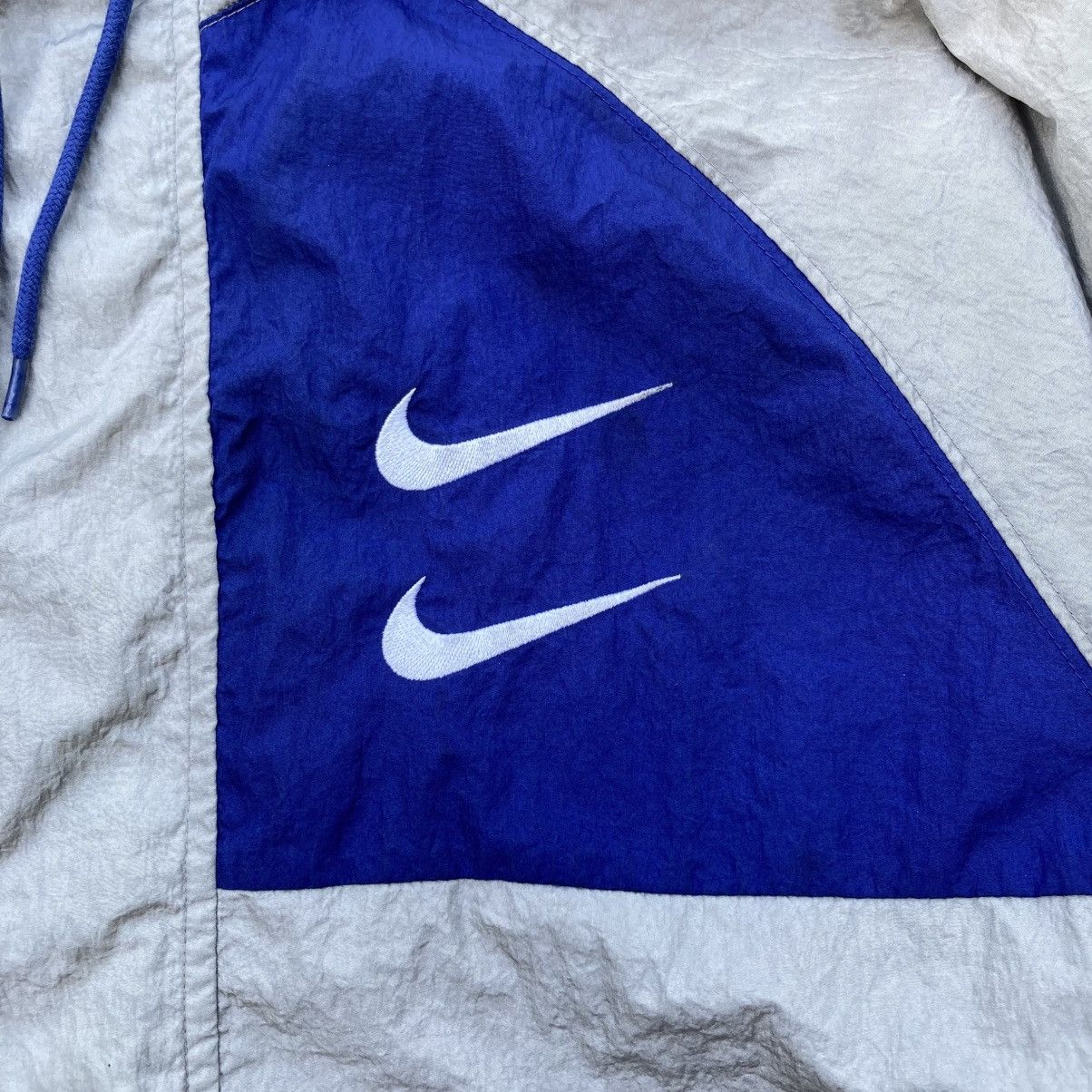 Nike Vintage Distressed 90s Nike Double Swoosh Light Jacket Size US XL / EU 56 / 4 - 5 Thumbnail