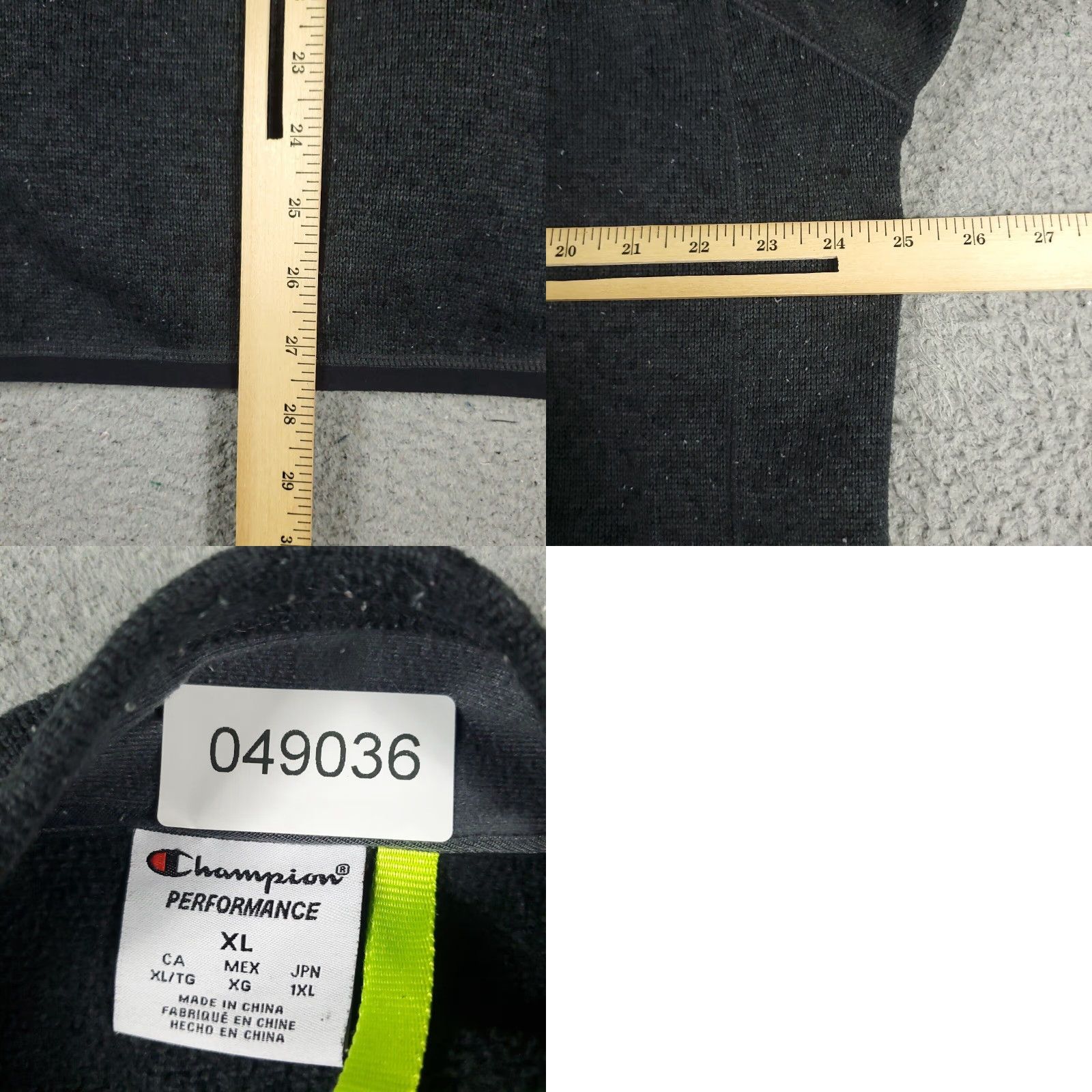 Champion Champion Sweater Mens XL Gray Full Zip Sweatshirt Size US XL / EU 56 / 4 - 8 Thumbnail