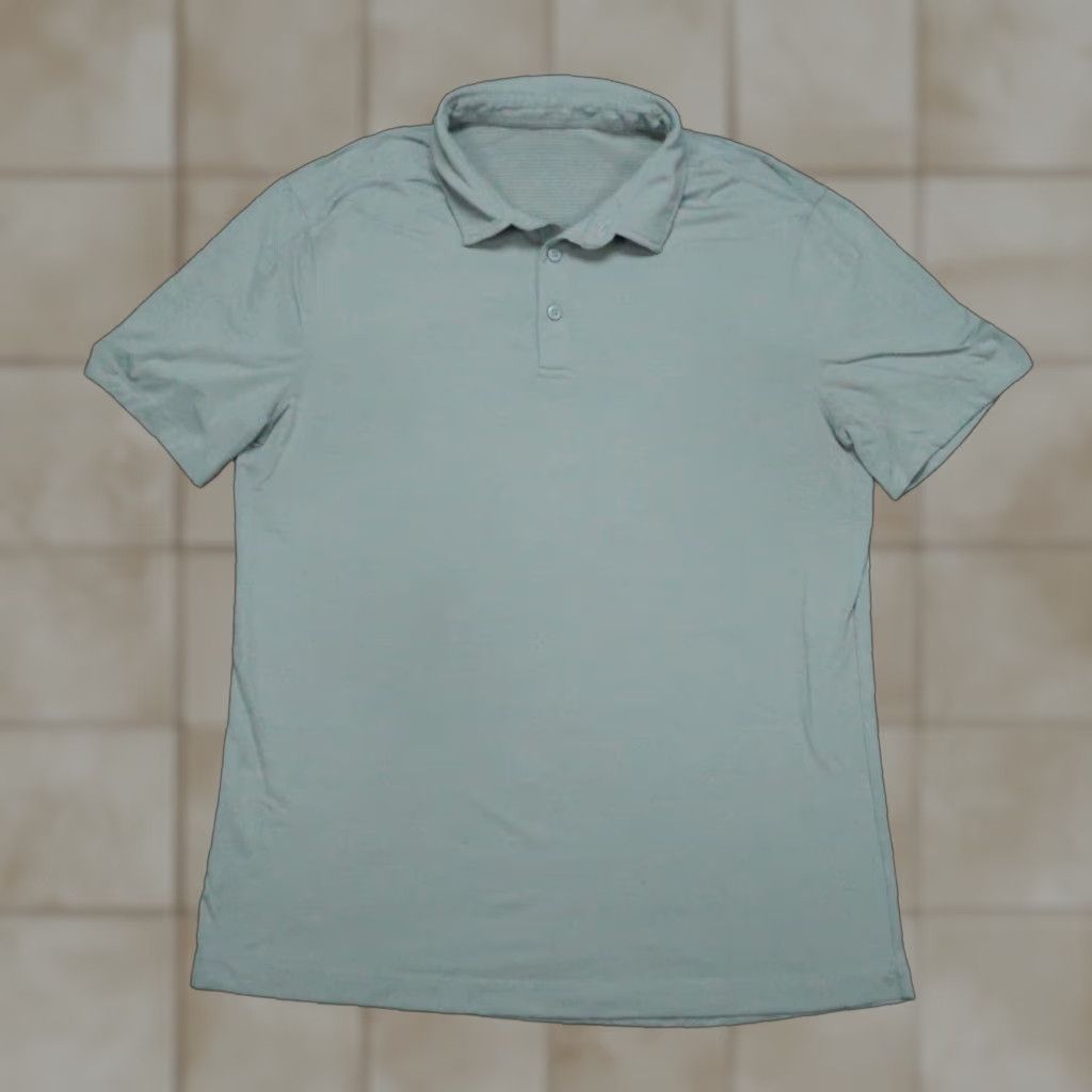 Lululemon Lululemon Shirt Mens Medium Blue Evolution Performance Polo Short Sleeve Size US M / EU 48-50 / 2 - 1 Thumbnail