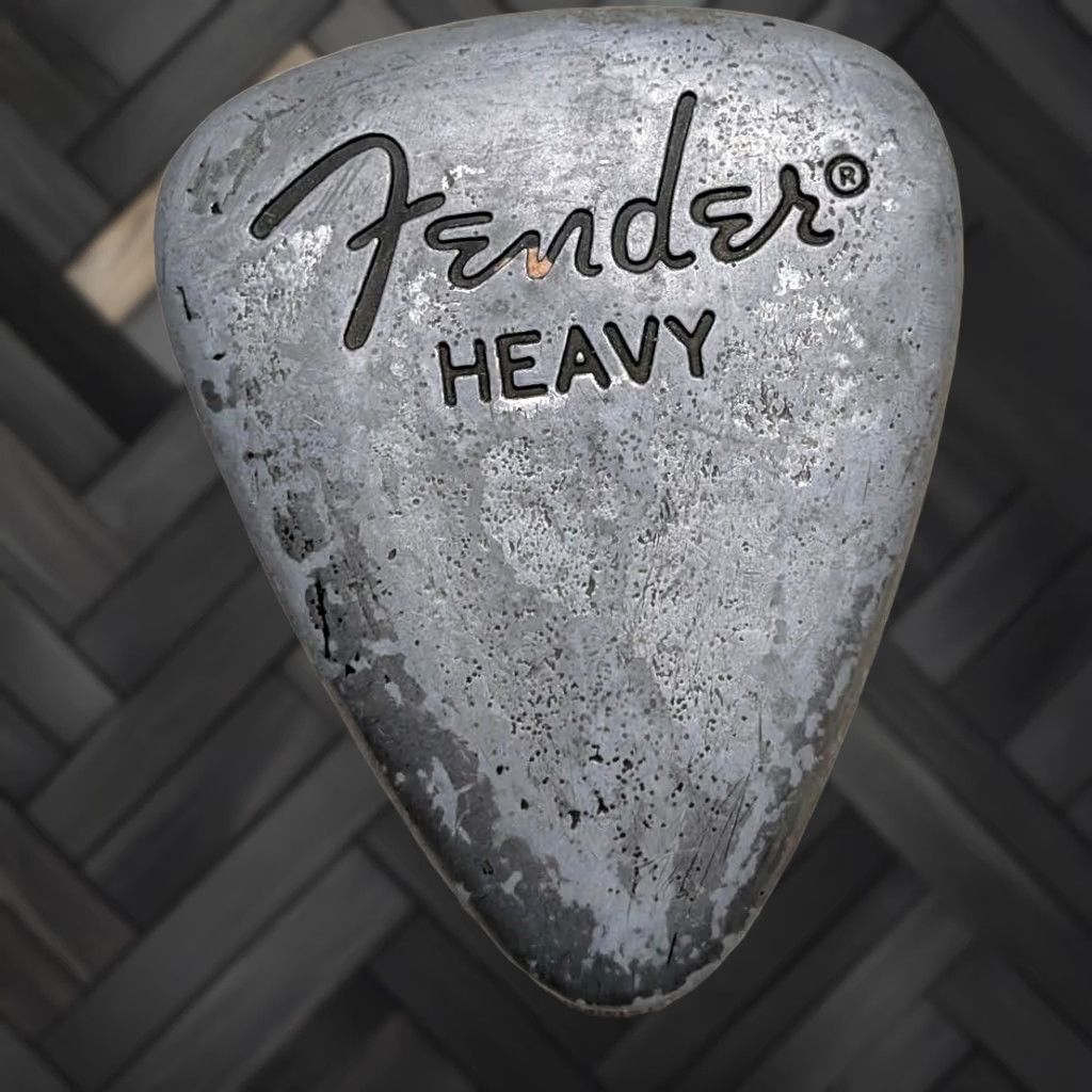 Fender VINTAGE Fender belt buckle Guitar Pick Western cowboy Heavy METALLIC Men Belt Buckle 2 in width Guitar Pick pattern Cowboy Rock Theme Mens Size ONE SIZE - 1 Thumbnail