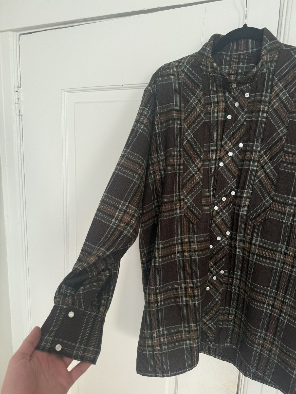 Vintage Brown flannel shirt Size US L / EU 52-54 / 3 - 5 Thumbnail
