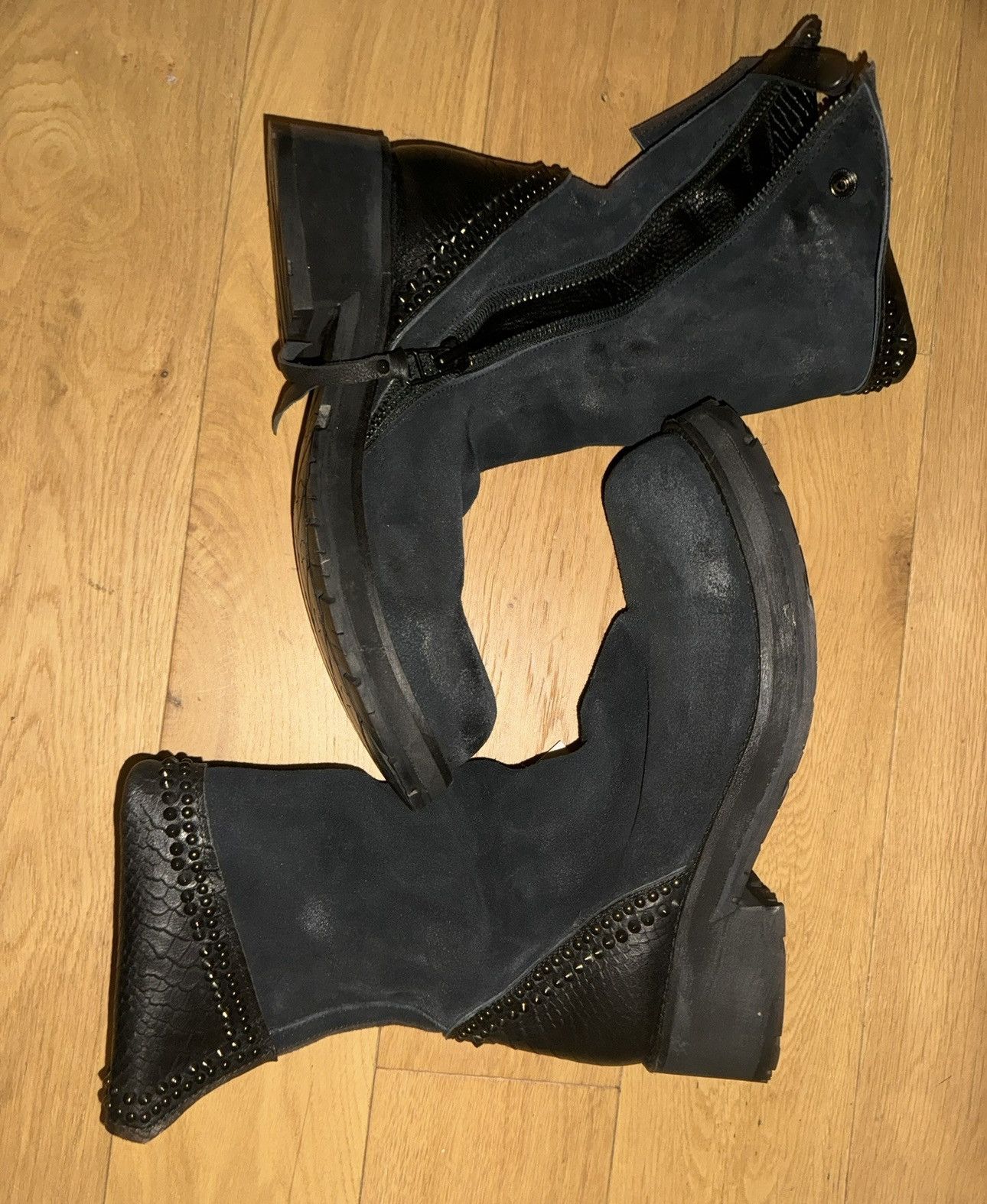 KMRii KMRii Crush Suede Boots- Brand New- Rare Size US 10.5 / EU 43-44 - 4 Thumbnail