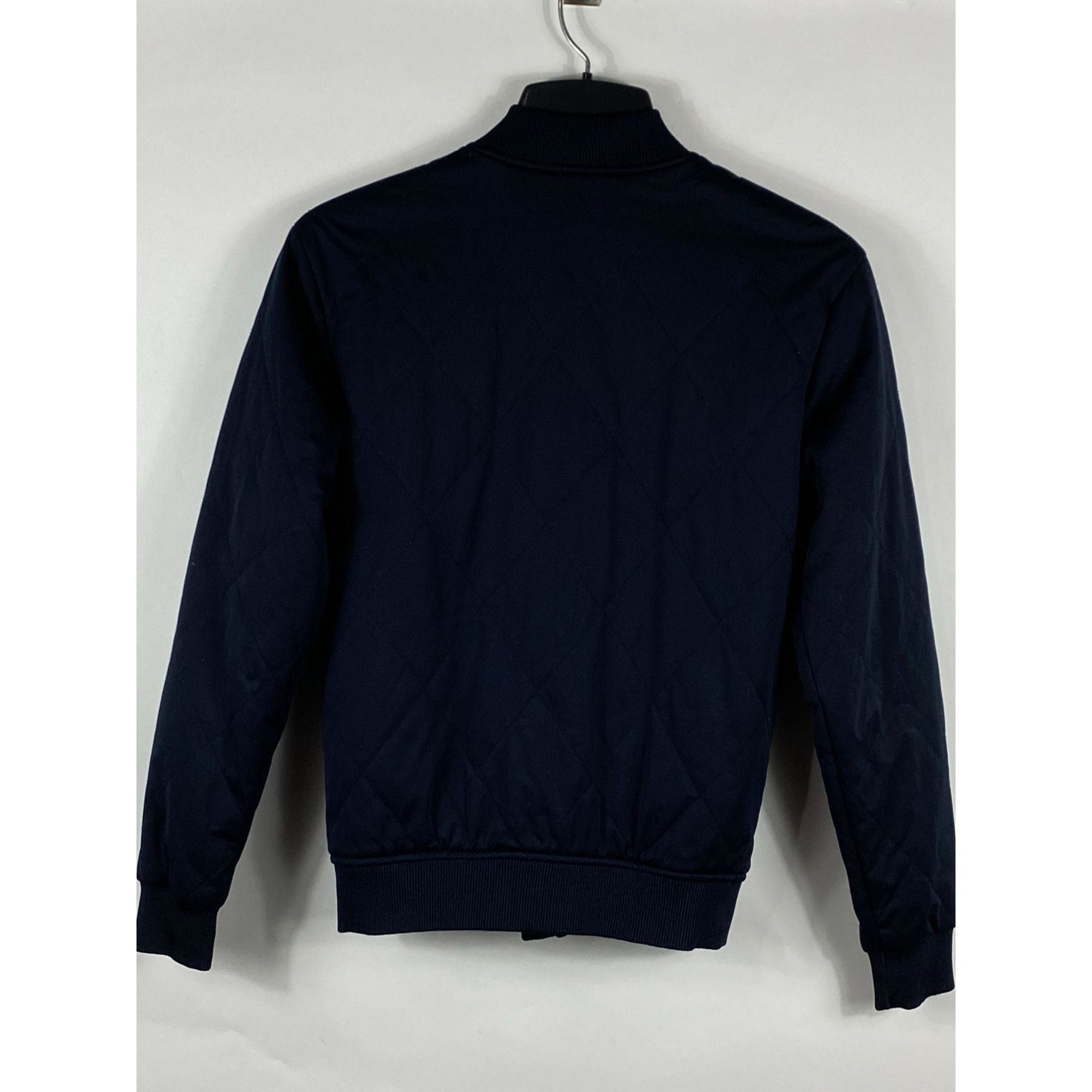 Zara Zara Man Quilted Full Zip Bomber Jacket Navy Blue S F83 Size US S / EU 44-46 / 1 - 2 Thumbnail