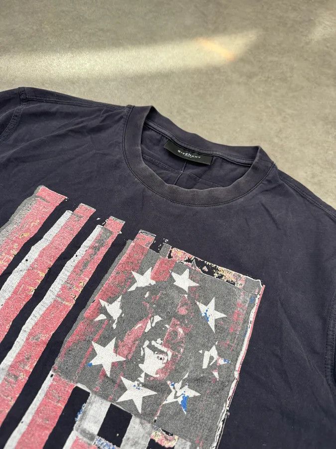 Givenchy SS2011 Givenchy USA Flag Navy T-Shirt by Riccardo Tisci Size US M / EU 48-50 / 2 - 5 Thumbnail