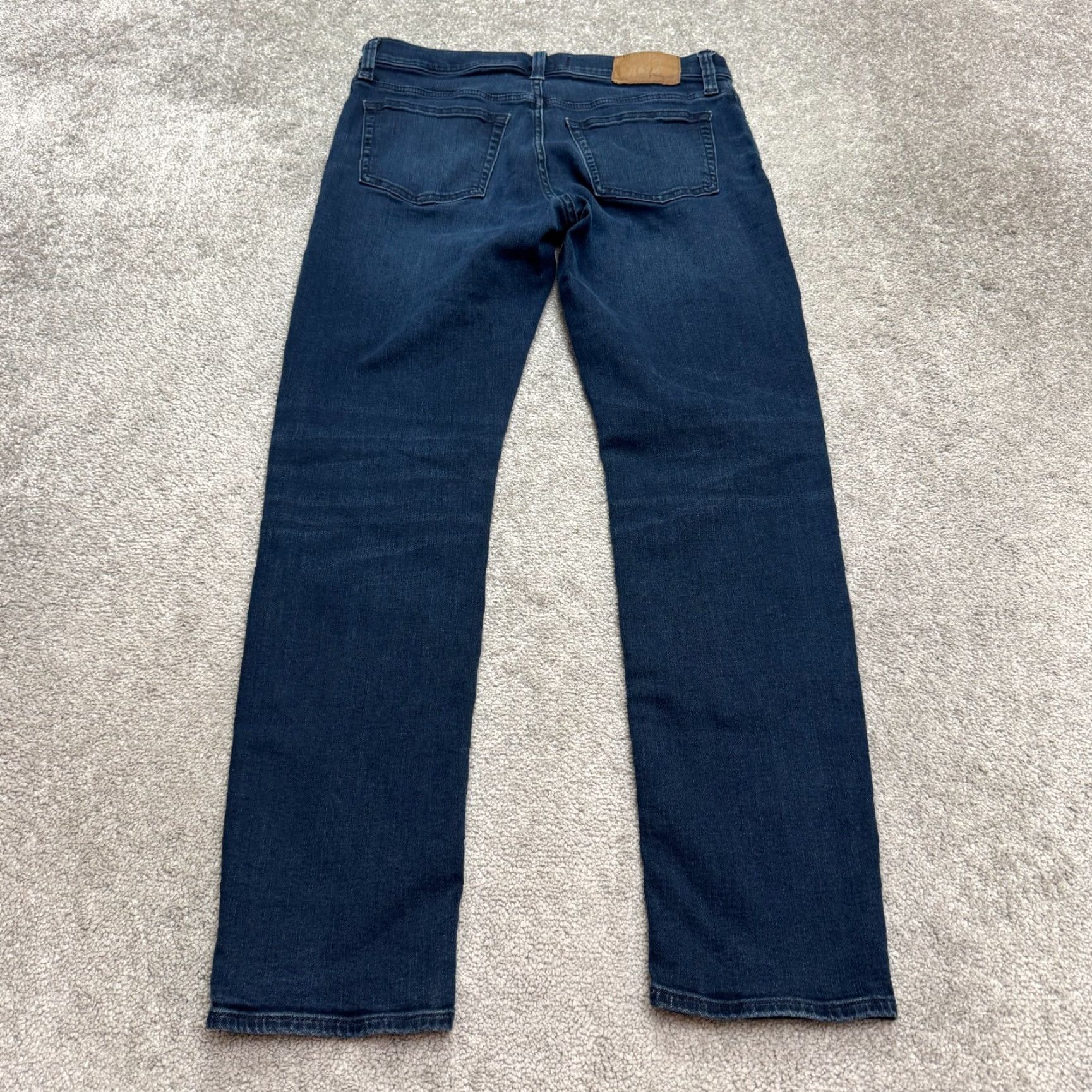 Madewell Madewell Slim Fit Straight Denim Jeans Mens 32x32 Blue Dark Wash Stretch Casual Size US 32 / EU 48 - 2 Thumbnail